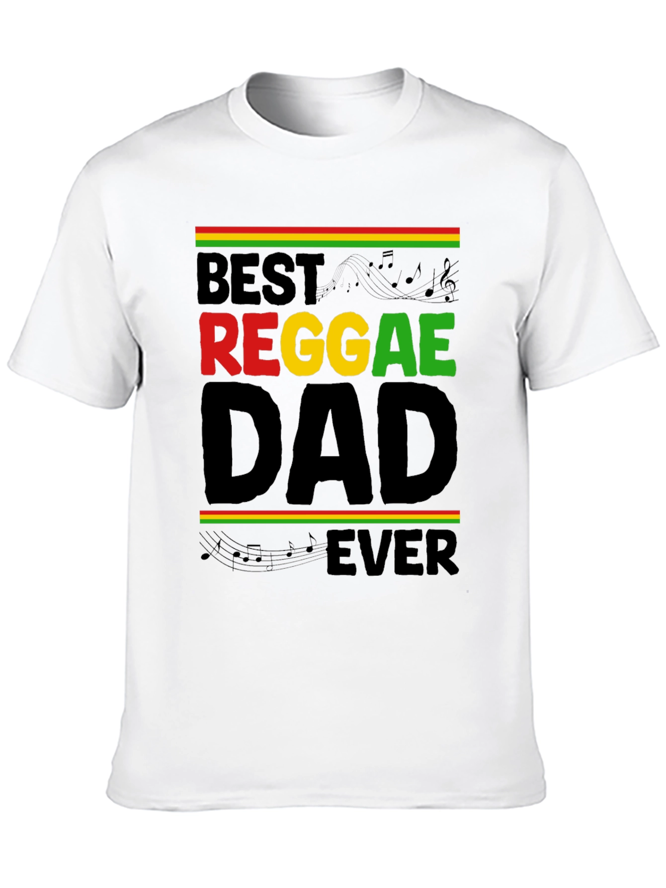 Best Reggae Dad Ever Black T-Shirt