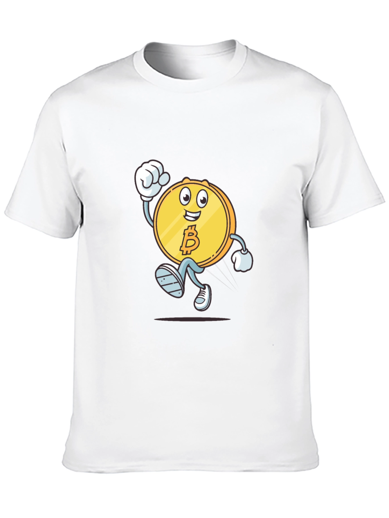 Bitcoin Cartoon Black T-Shirt