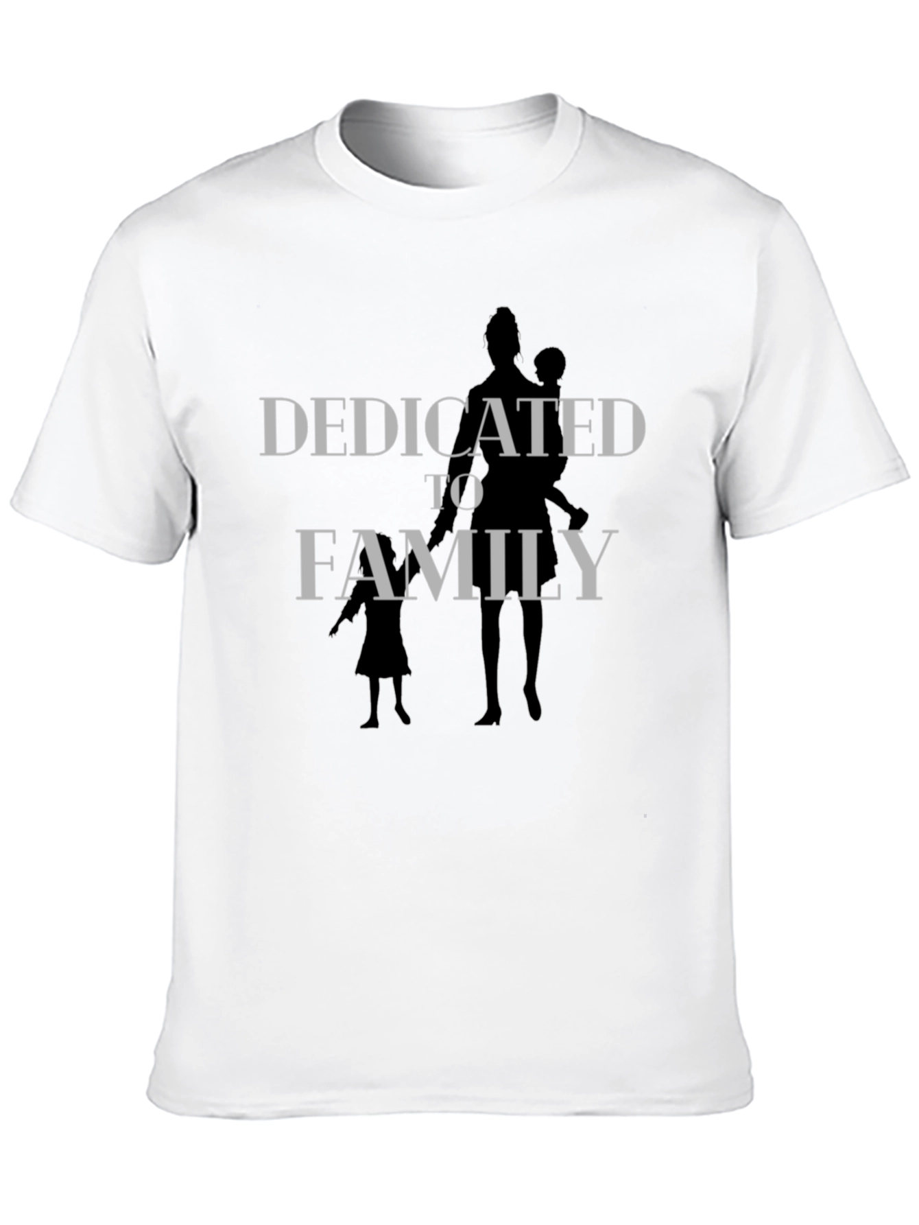 Dedicated to Family T-Shirt - Black