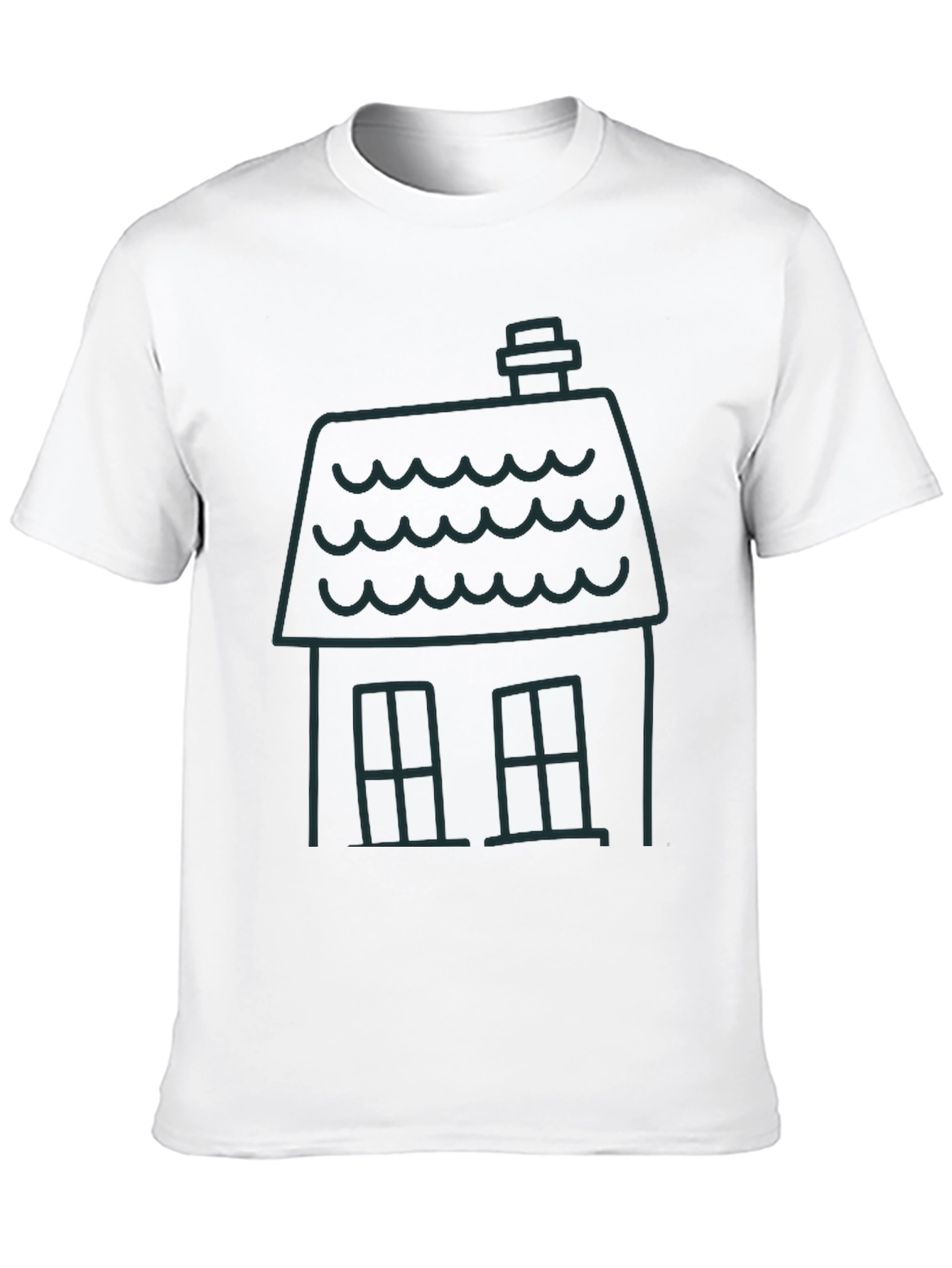 House Graphic Tee - Modern Minimalist Design