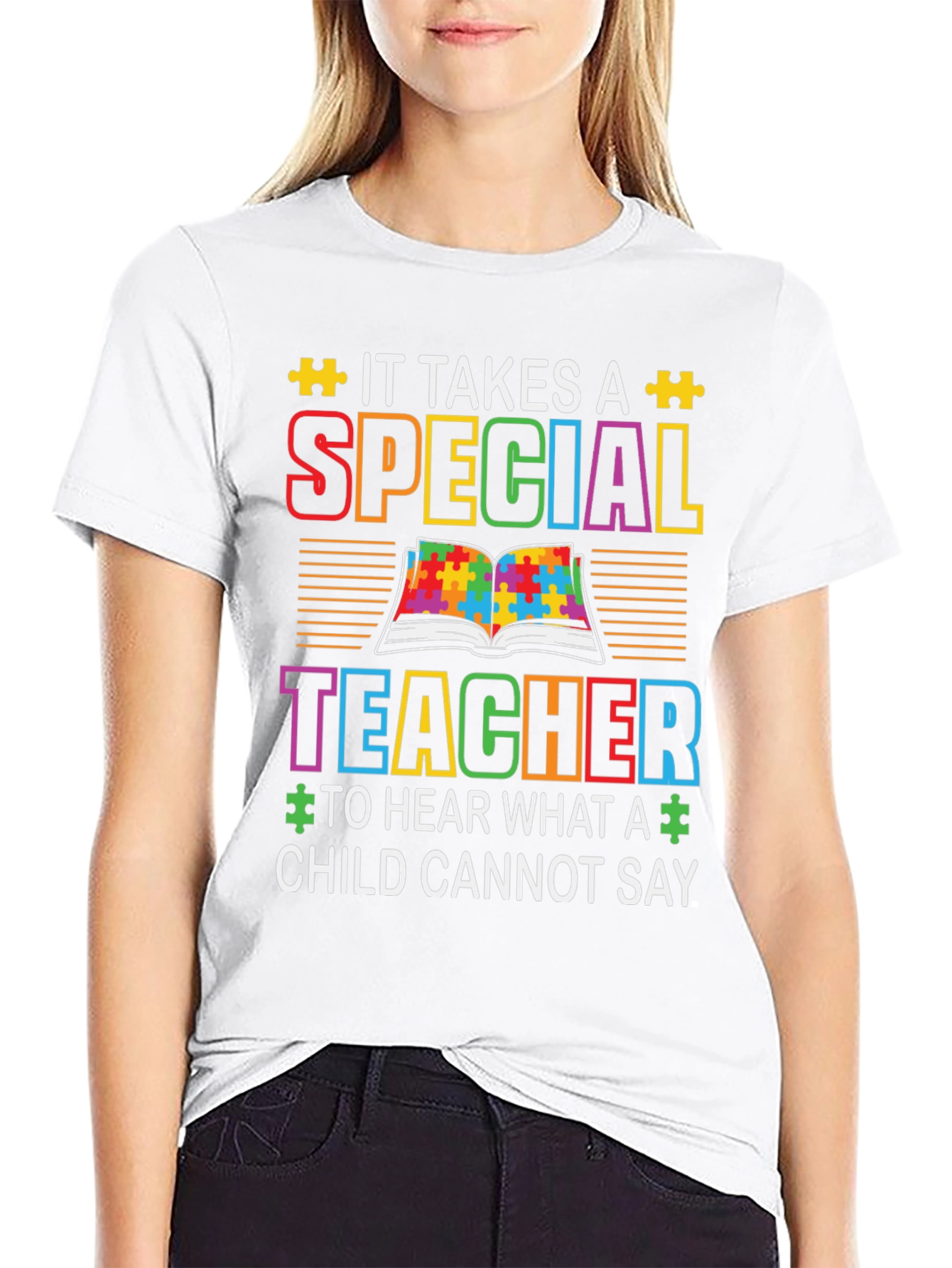 Special Teacher Autism Awareness T-Shirt