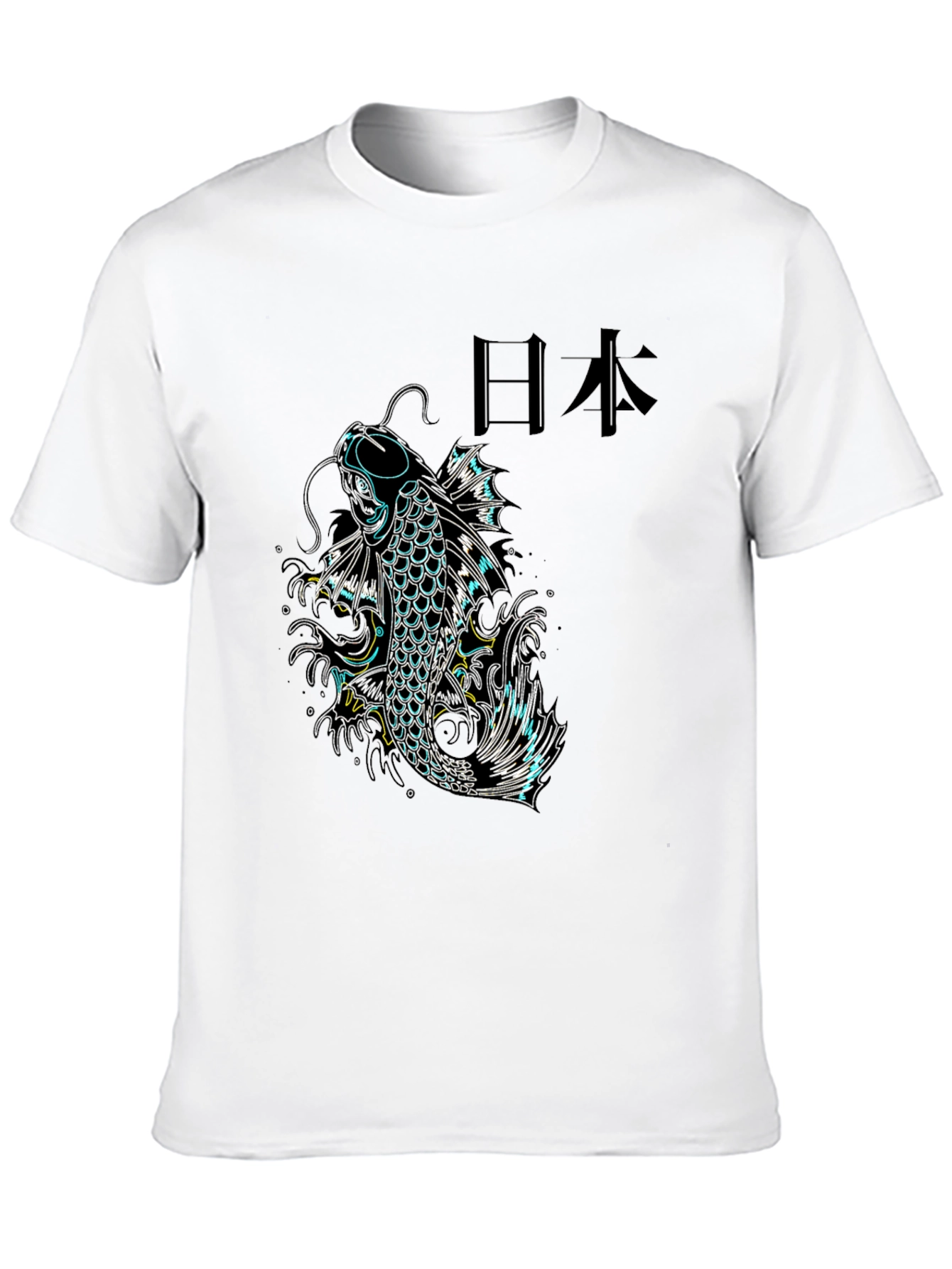 Koi Fish Graphic Tee - Japanese Style
