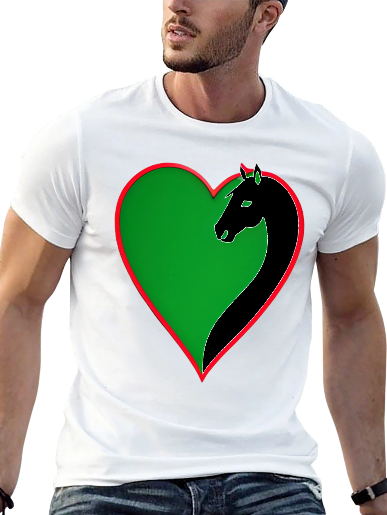 Horse Heart T-Shirt - Unique Graphic Tee