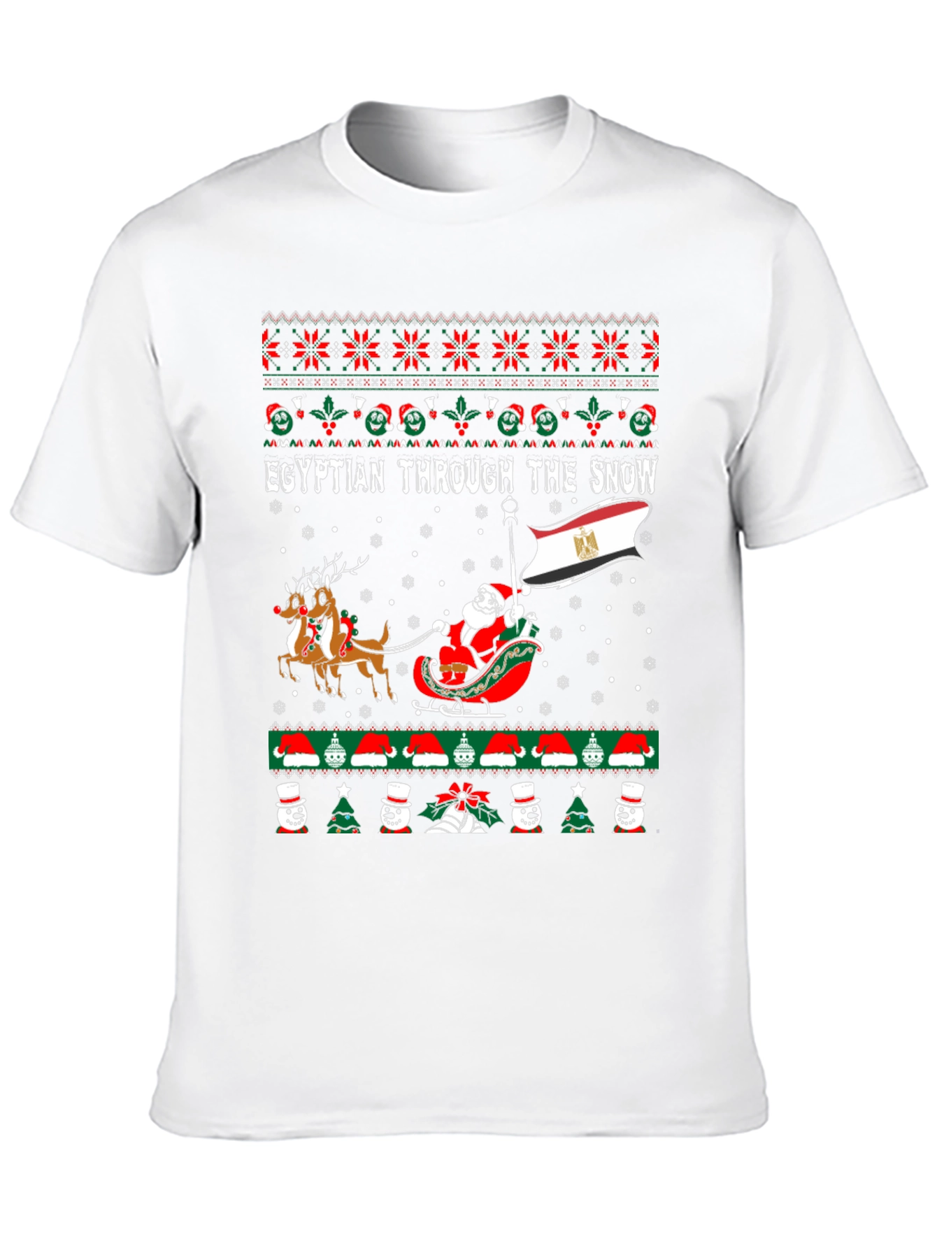 Egyptian Through the Snow Christmas T-Shirt