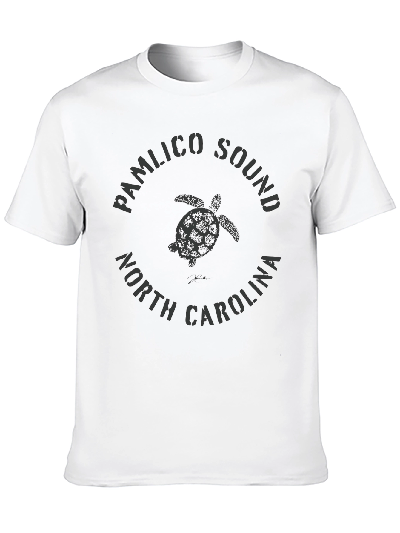 Pamlico Sound NC Turtle Graphic T-Shirt