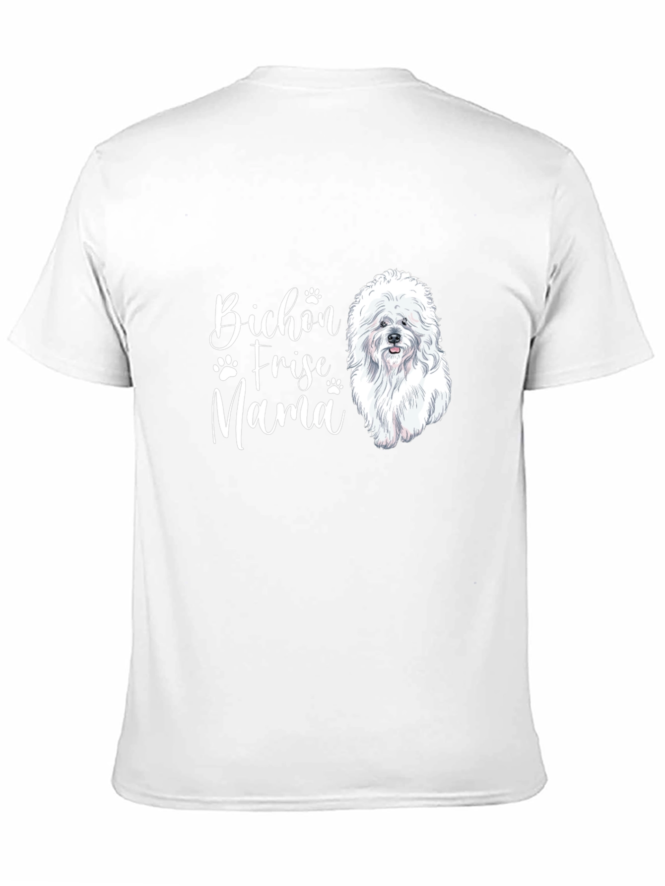 Bichon Frise Mama Black T-Shirt