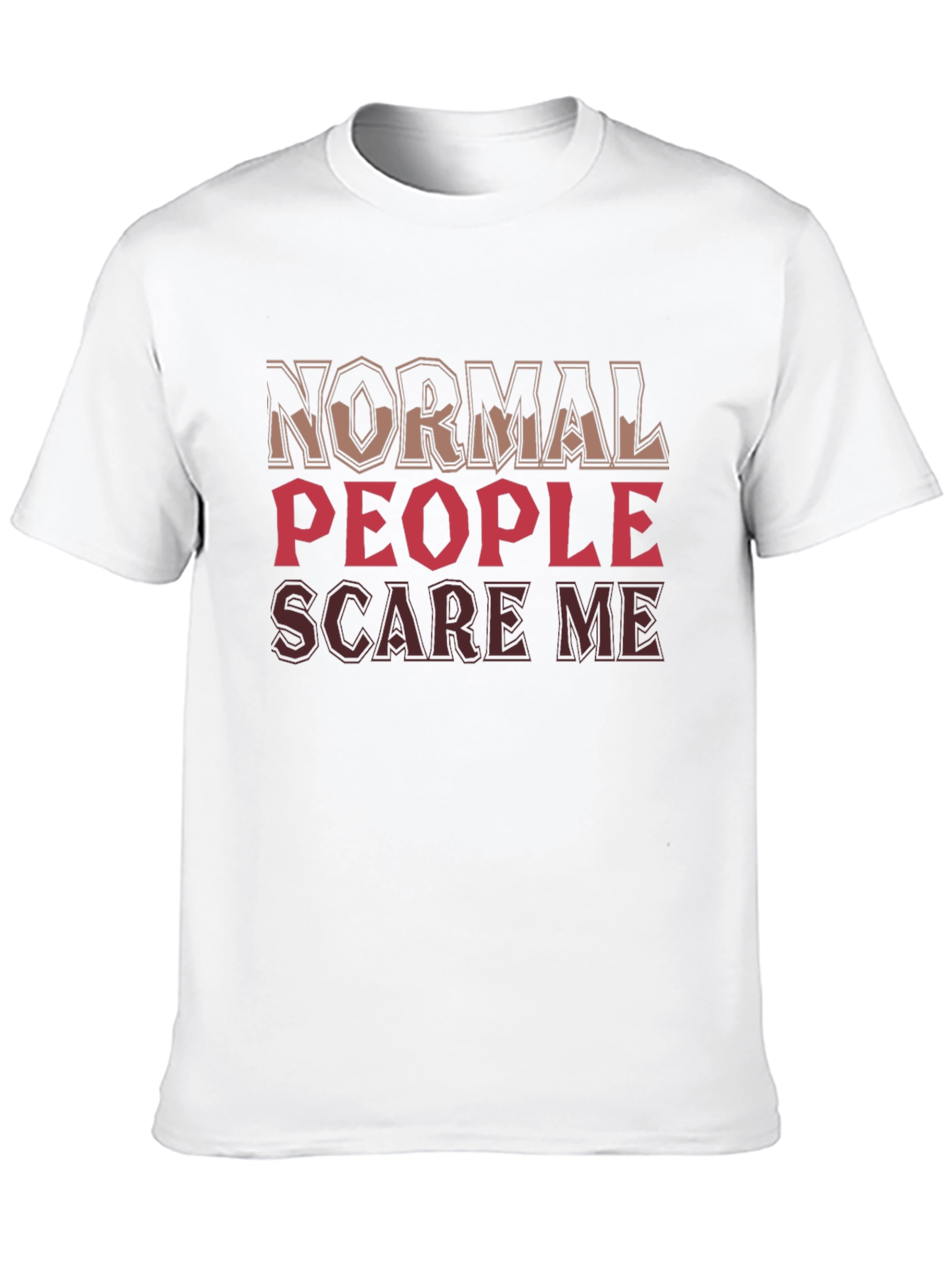 Normal People Scare Me Black T-Shirt