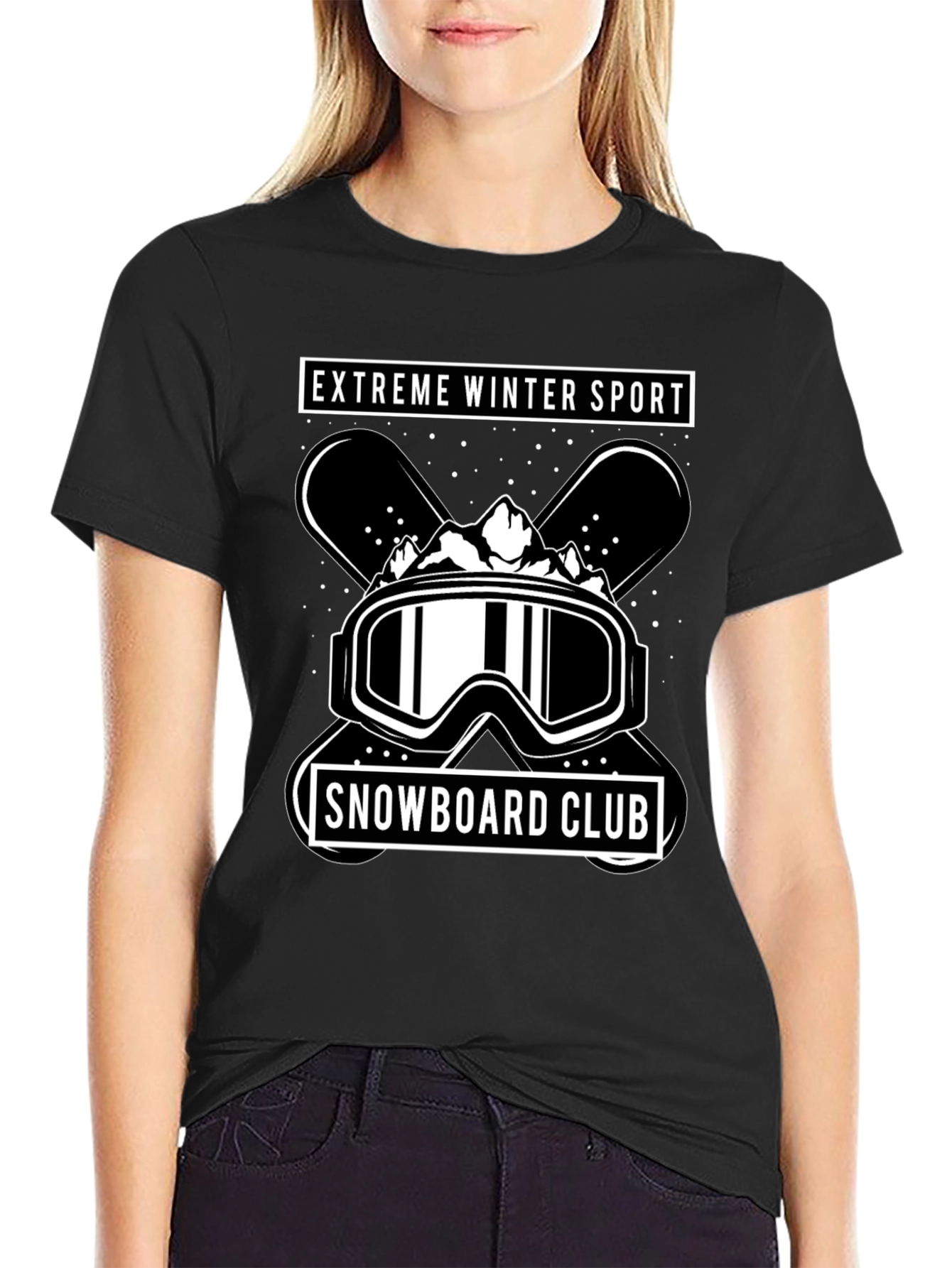 Extreme Winter Sport Snowboard Club T-Shirt