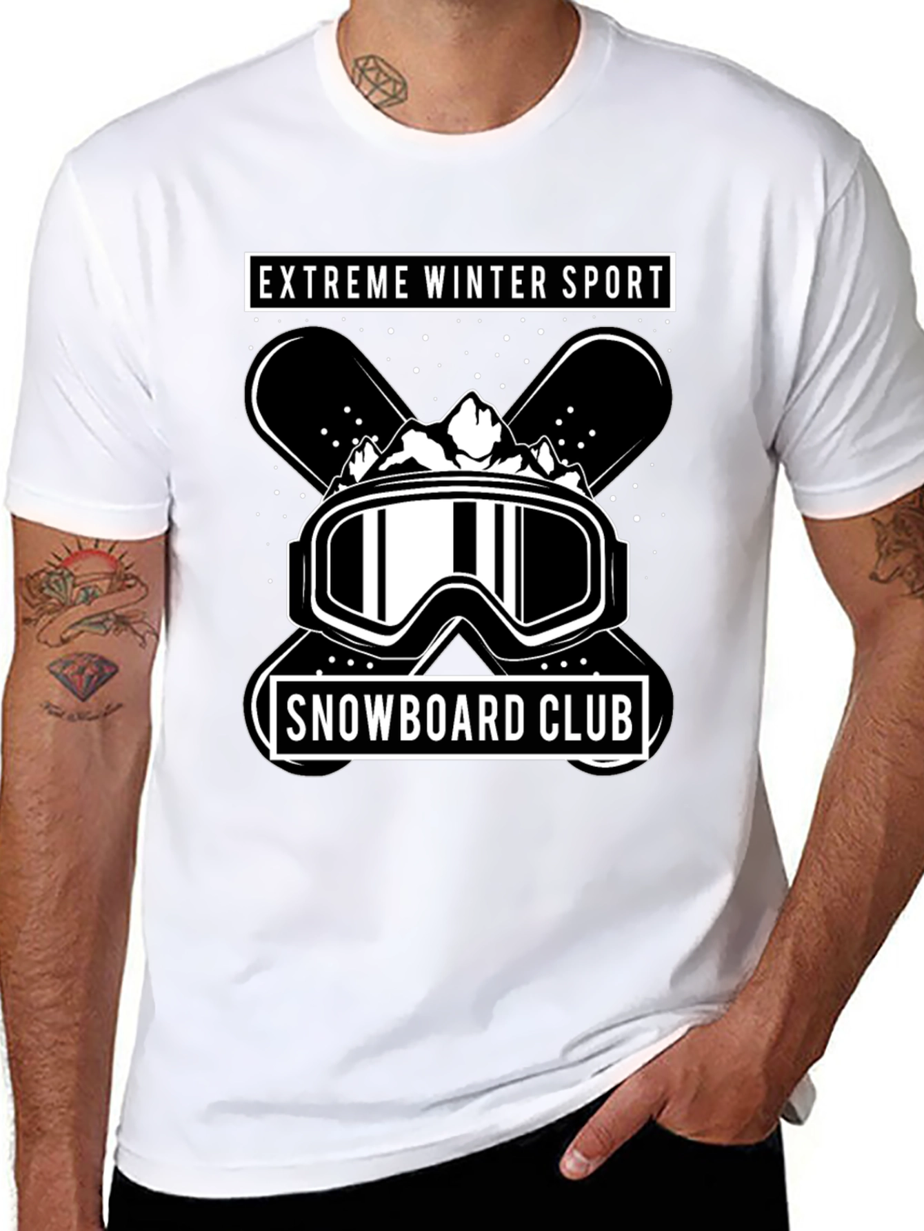 Extreme Winter Sport Snowboard Club T-Shirt