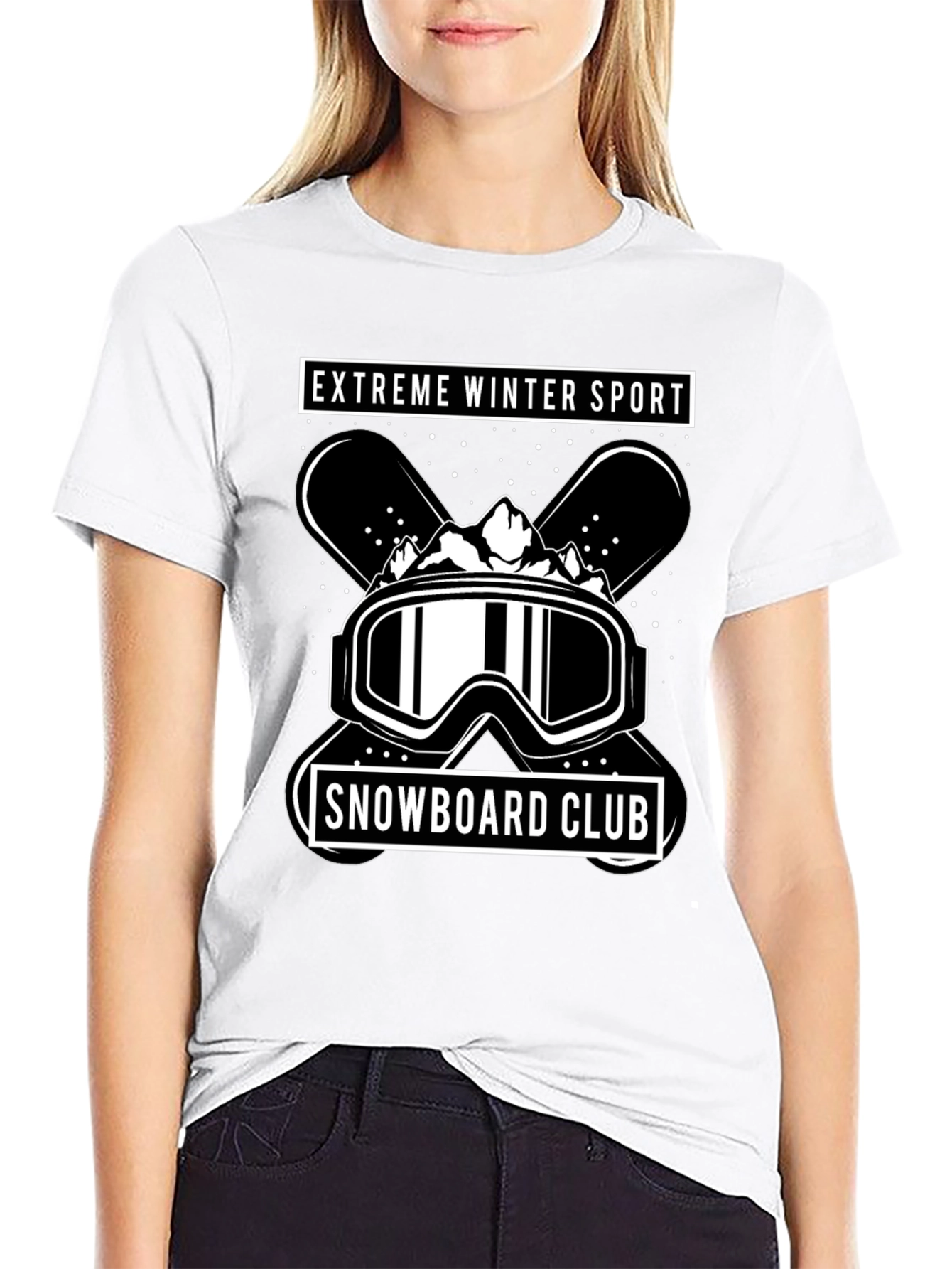 Extreme Winter Sport Snowboard Club T-Shirt