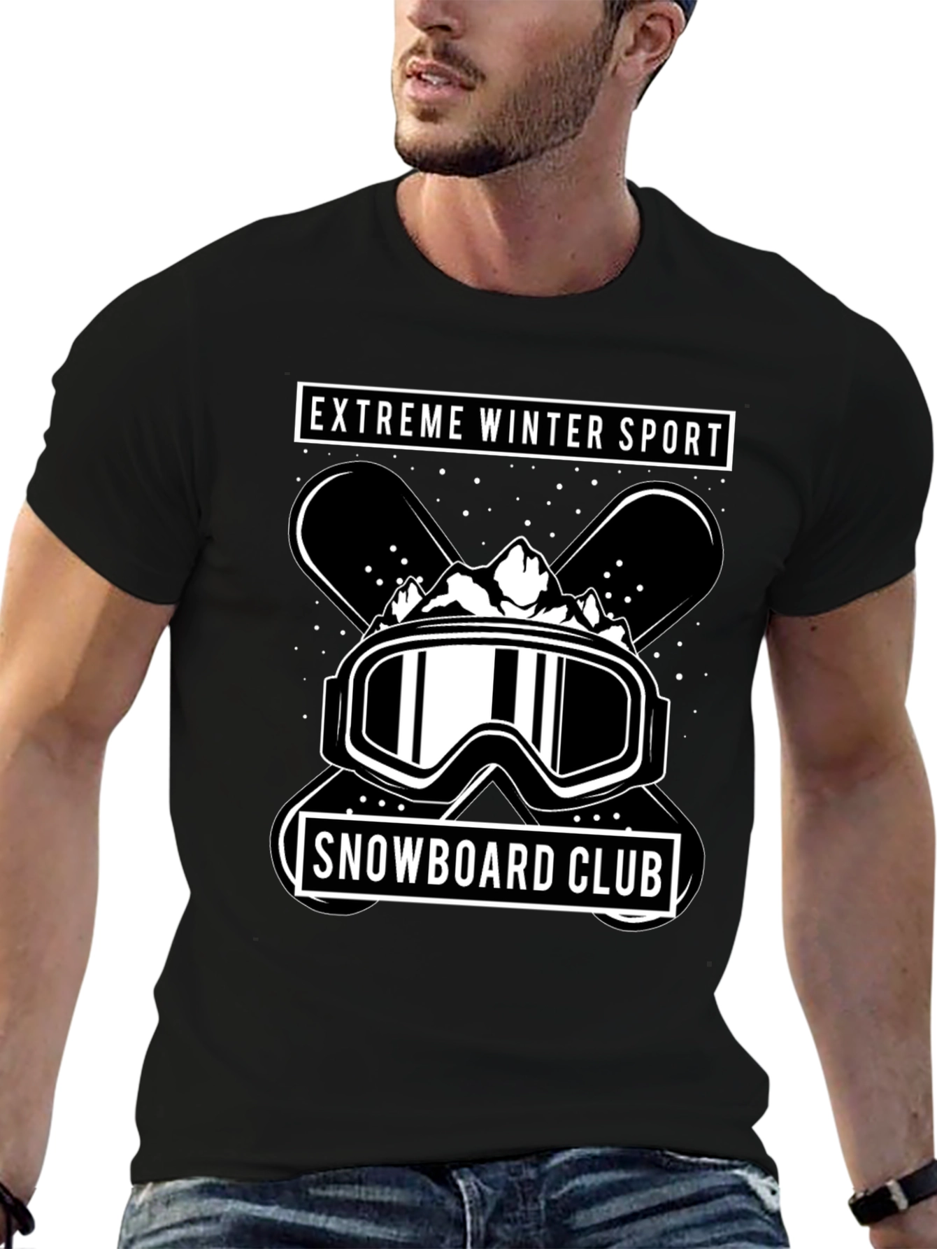 Extreme Winter Sport Snowboard Club T-Shirt