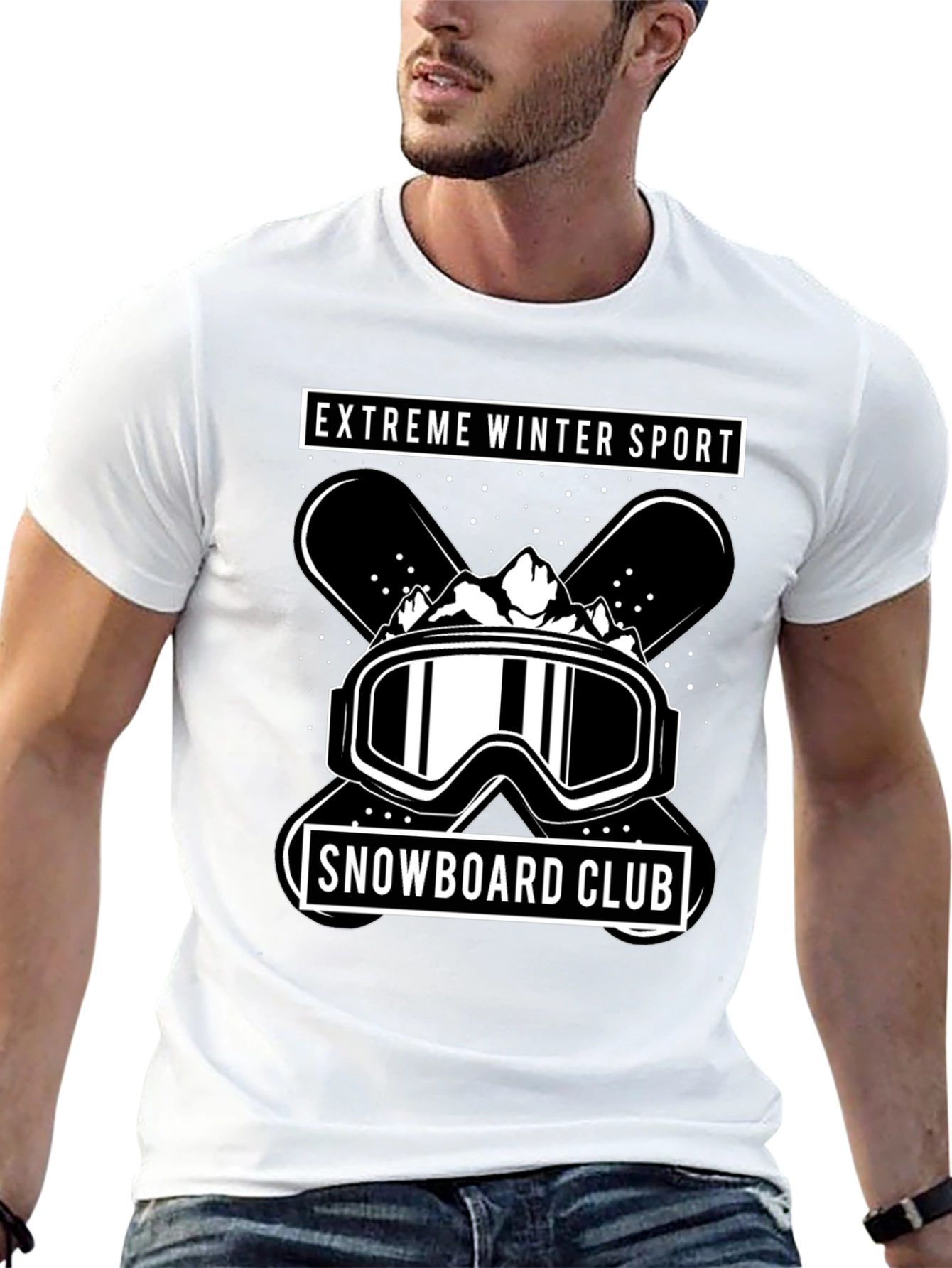 Extreme Winter Sport Snowboard Club T-Shirt