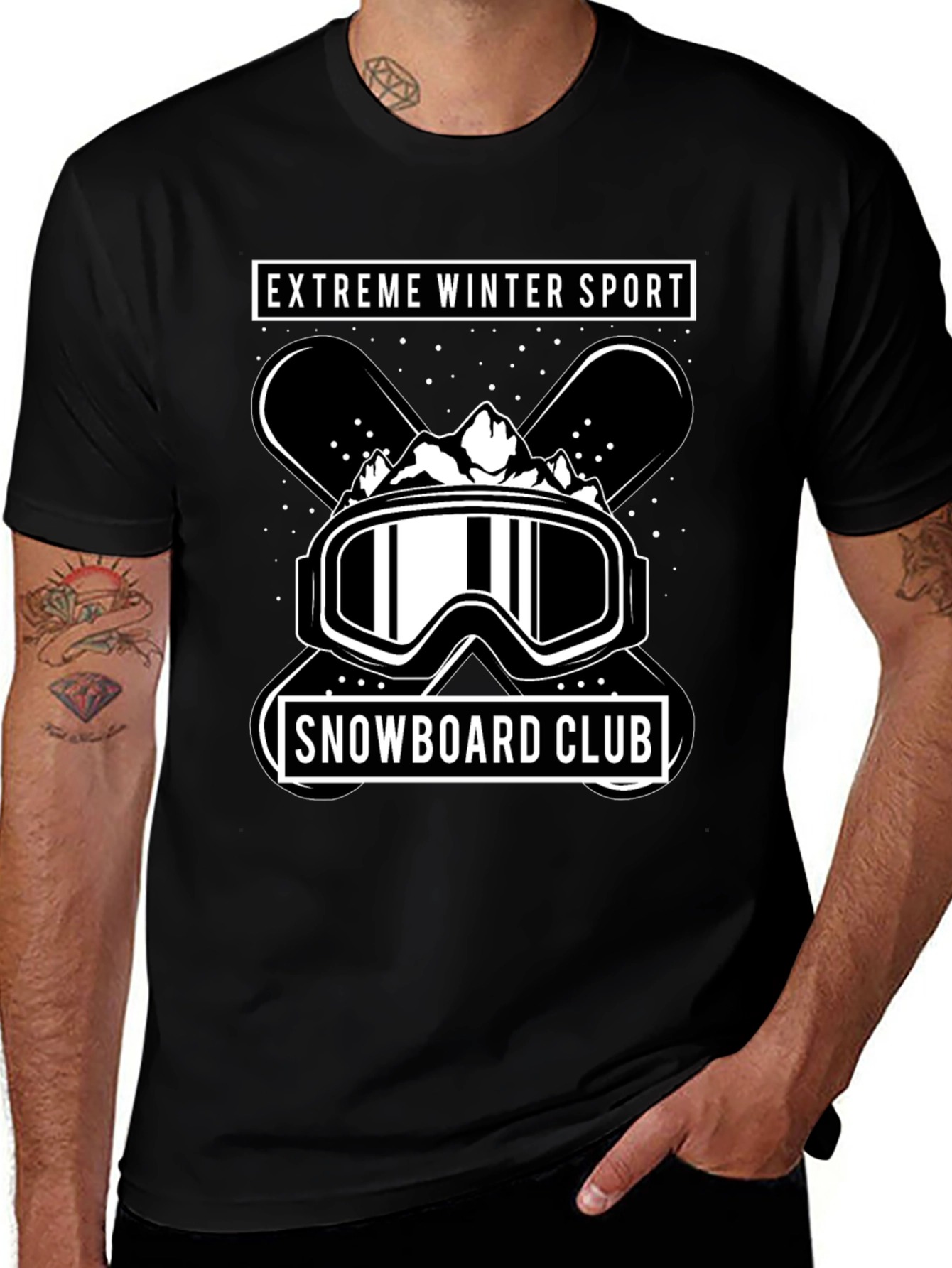 Extreme Winter Sport Snowboard Club T-Shirt