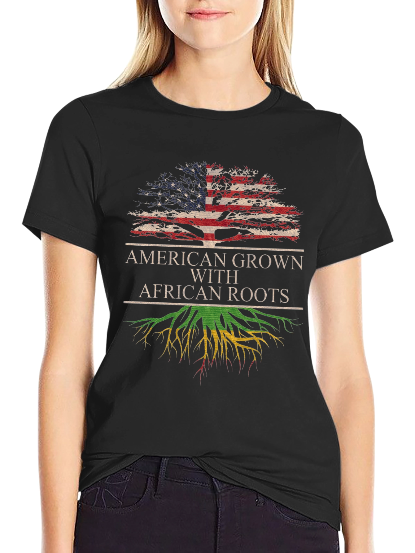 American Grown African Roots T-Shirt