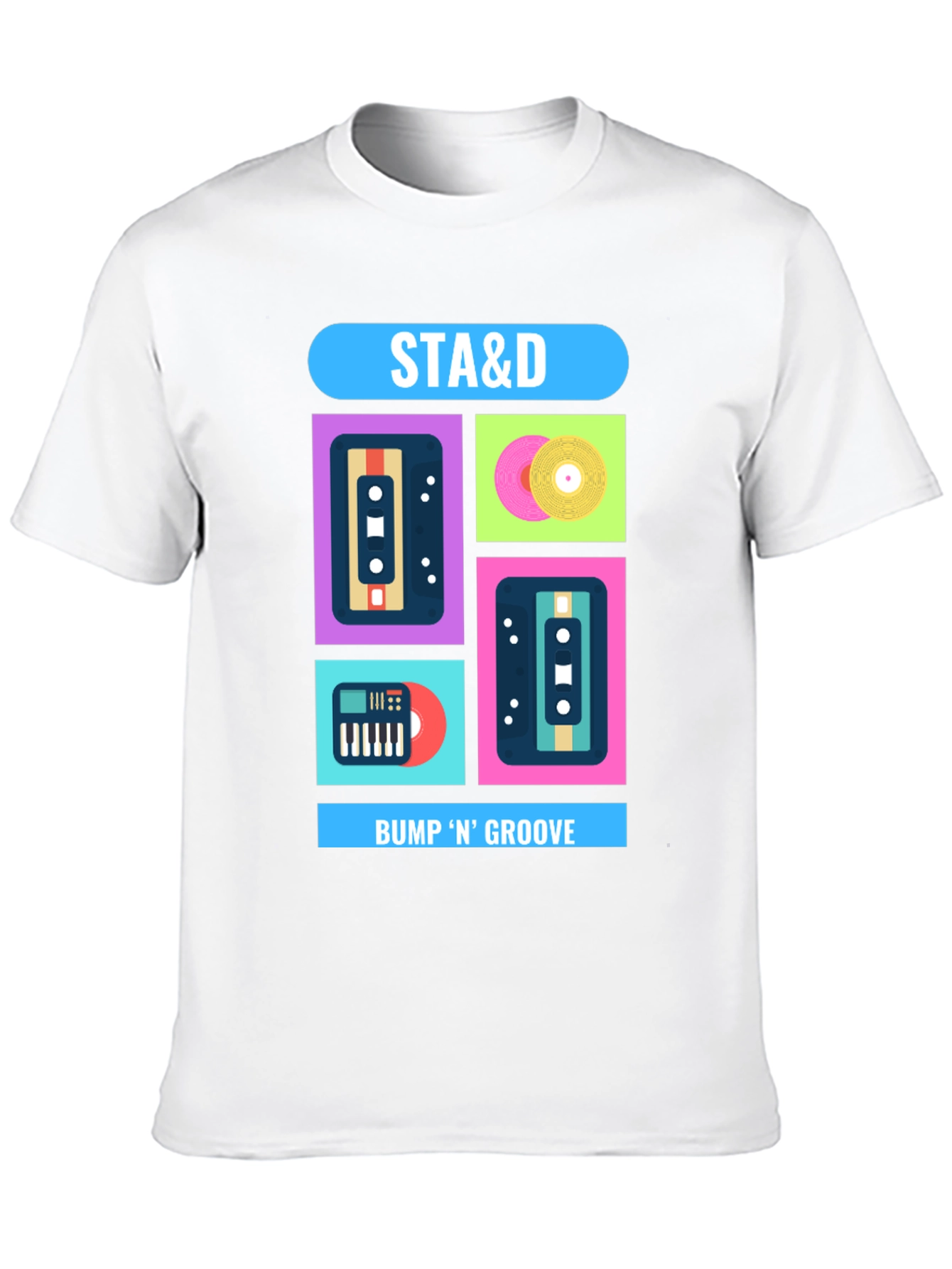 Retro Music T-Shirt - STA&D Bump N Groove