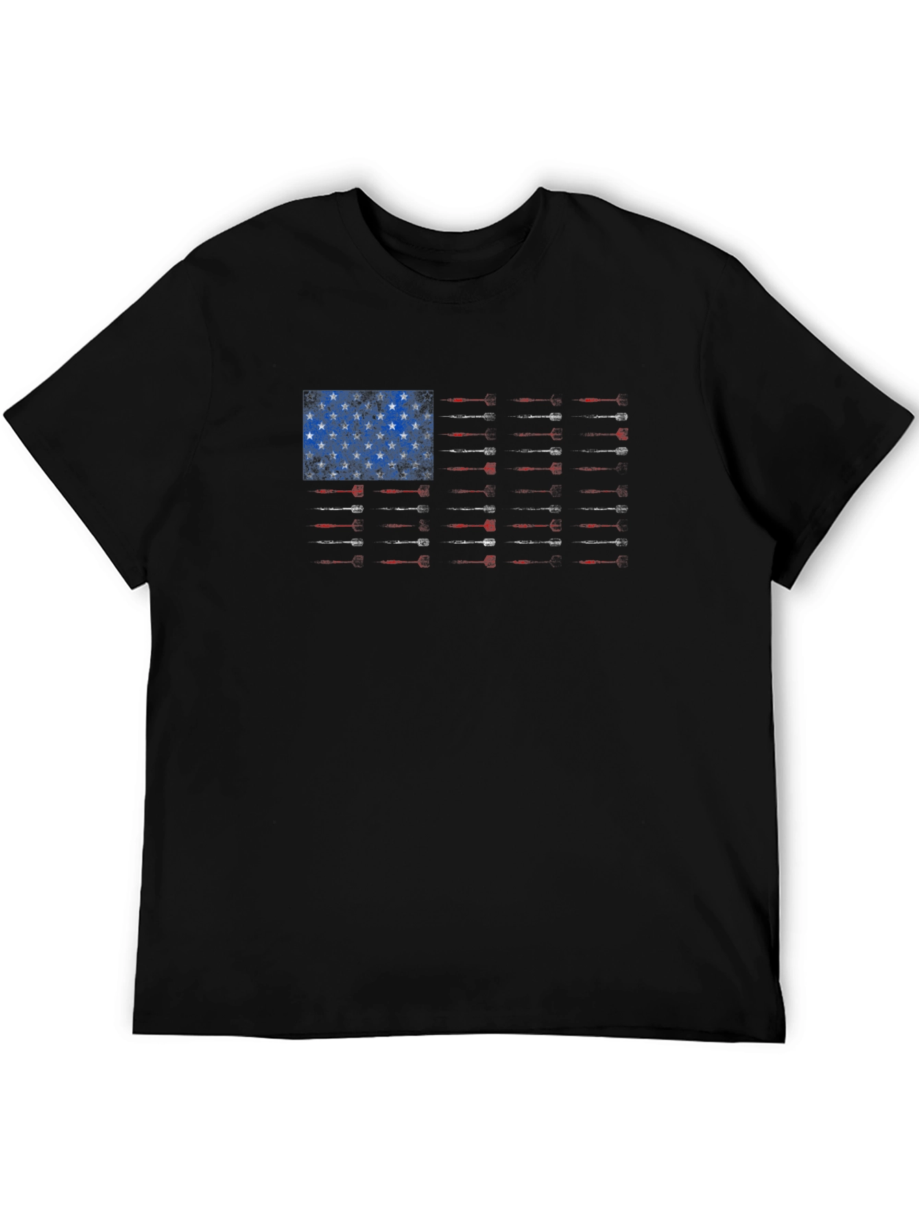 American Flag Guns T-Shirt - Patriotic Design