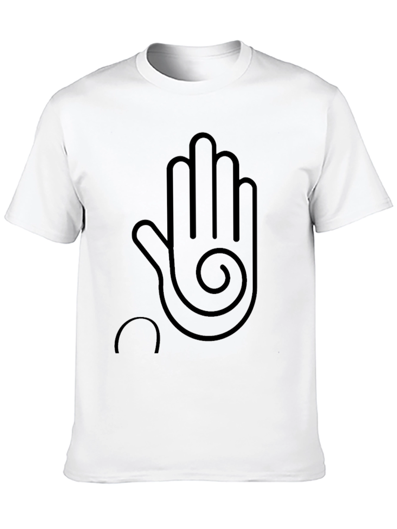 Modern Hand Graphic Black T-Shirt