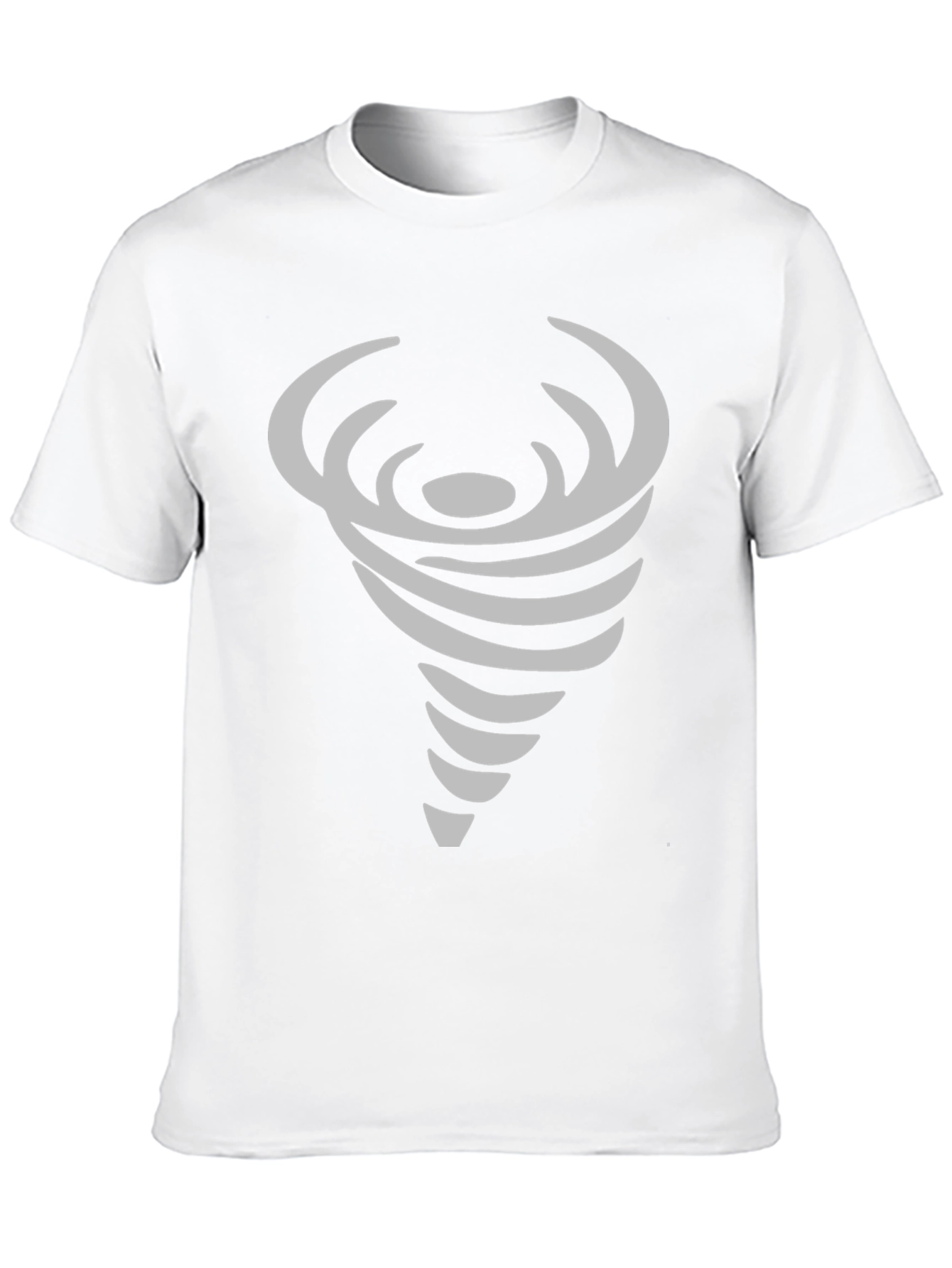 Abstract Tornado Graphic Print Crew Neck T-Shirt