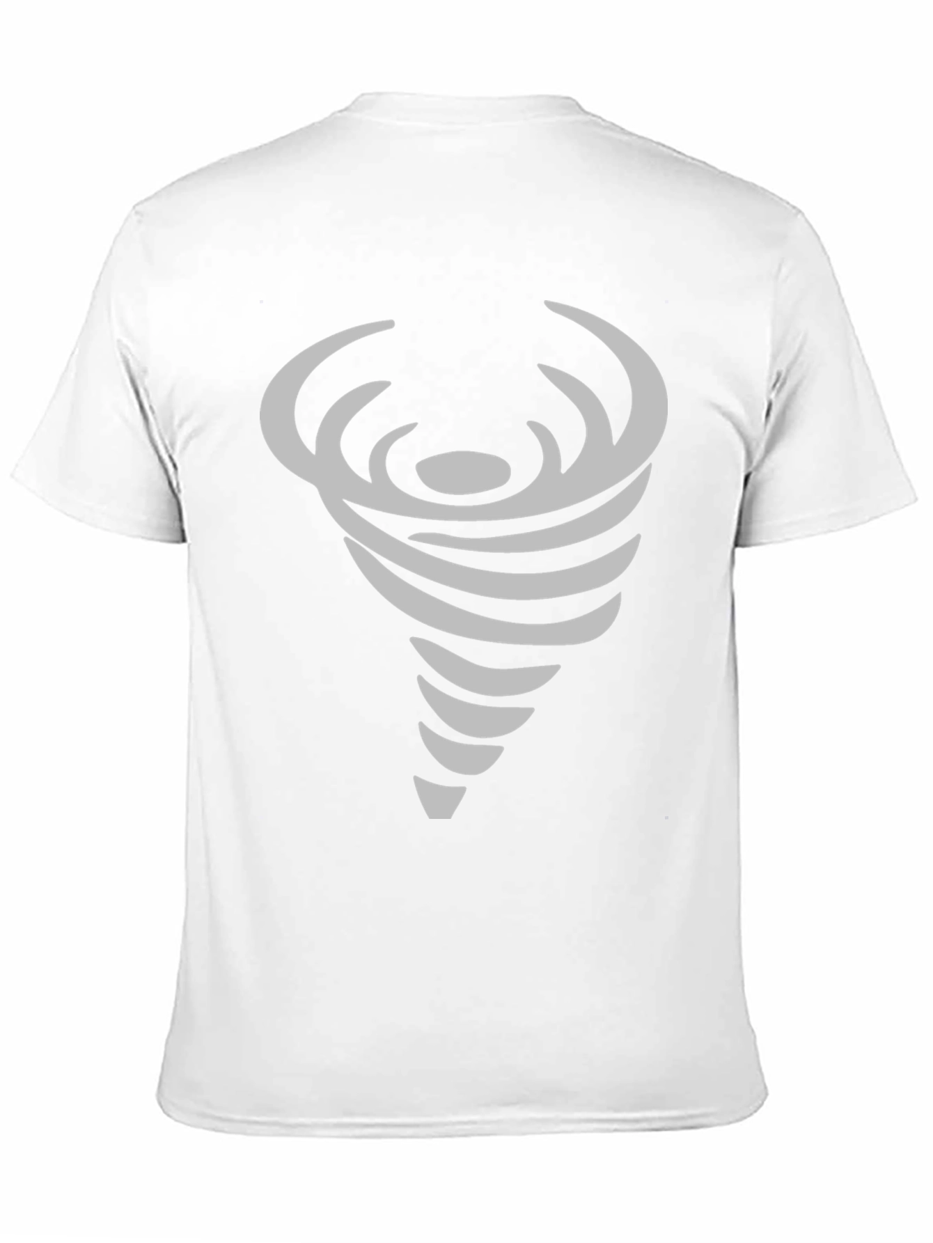 Abstract Tornado Graphic Print Crew Neck T-Shirt