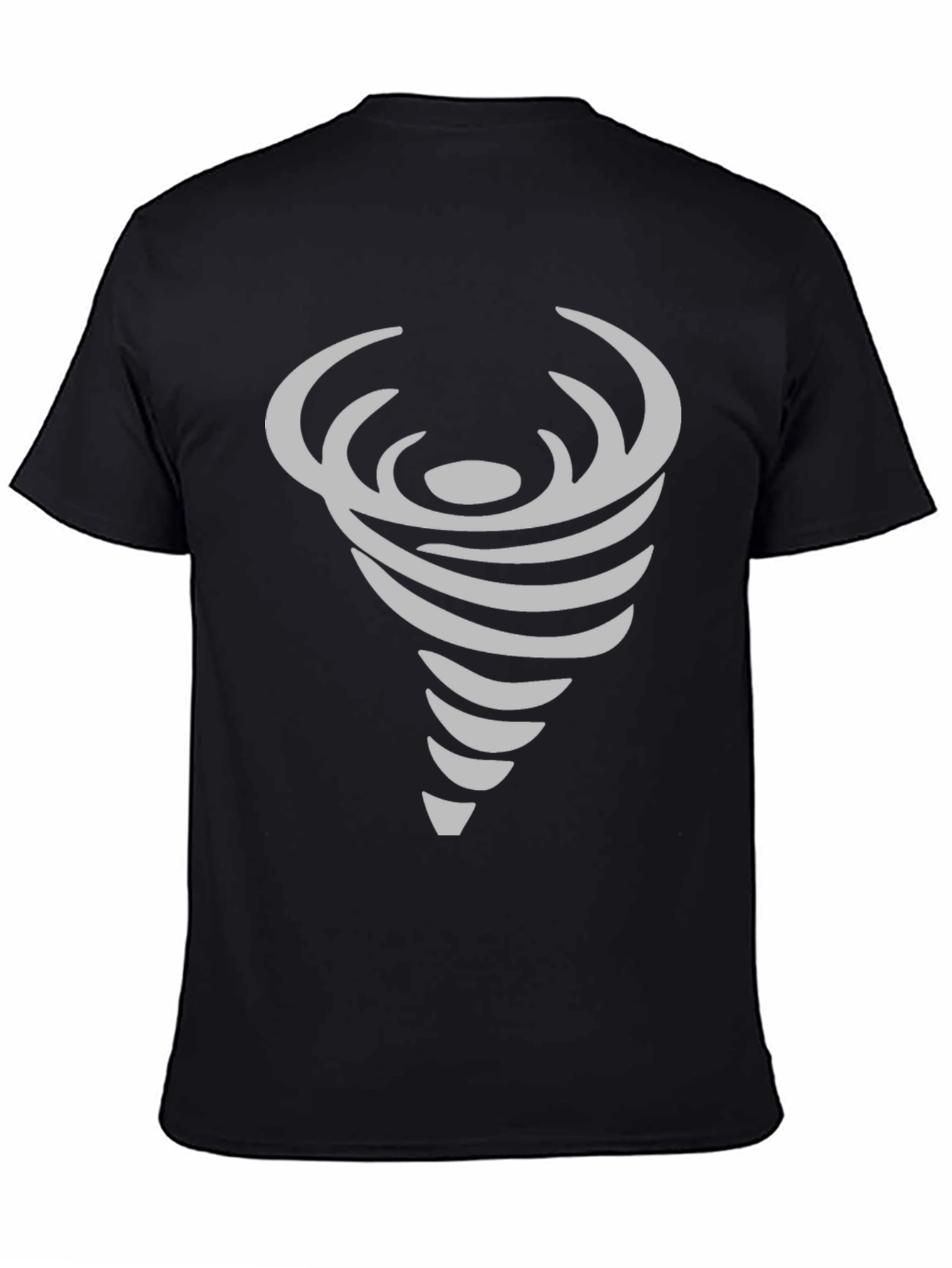 Abstract Tornado Graphic Print Crew Neck T-Shirt