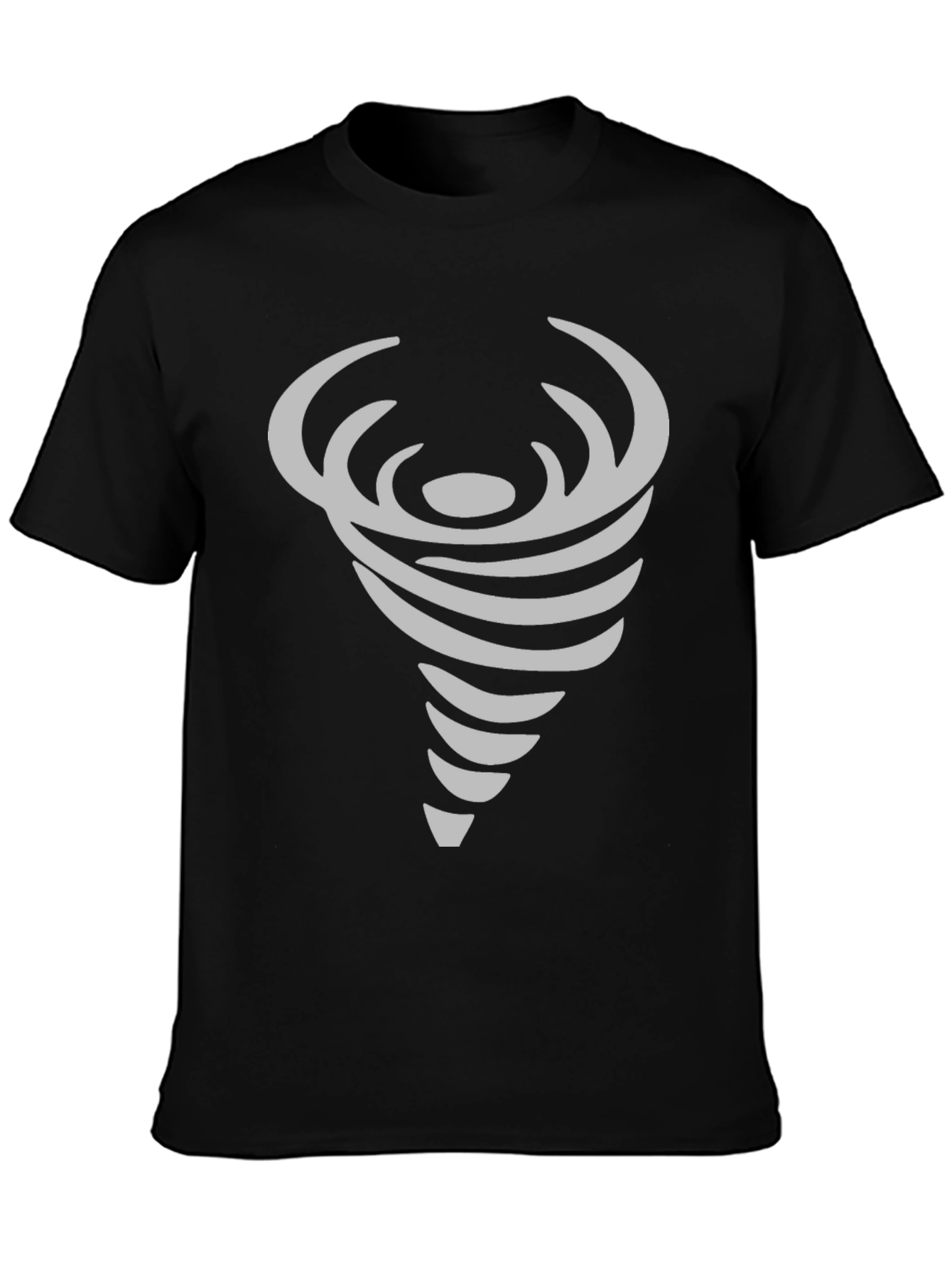 Abstract Tornado Graphic Print Crew Neck T-Shirt