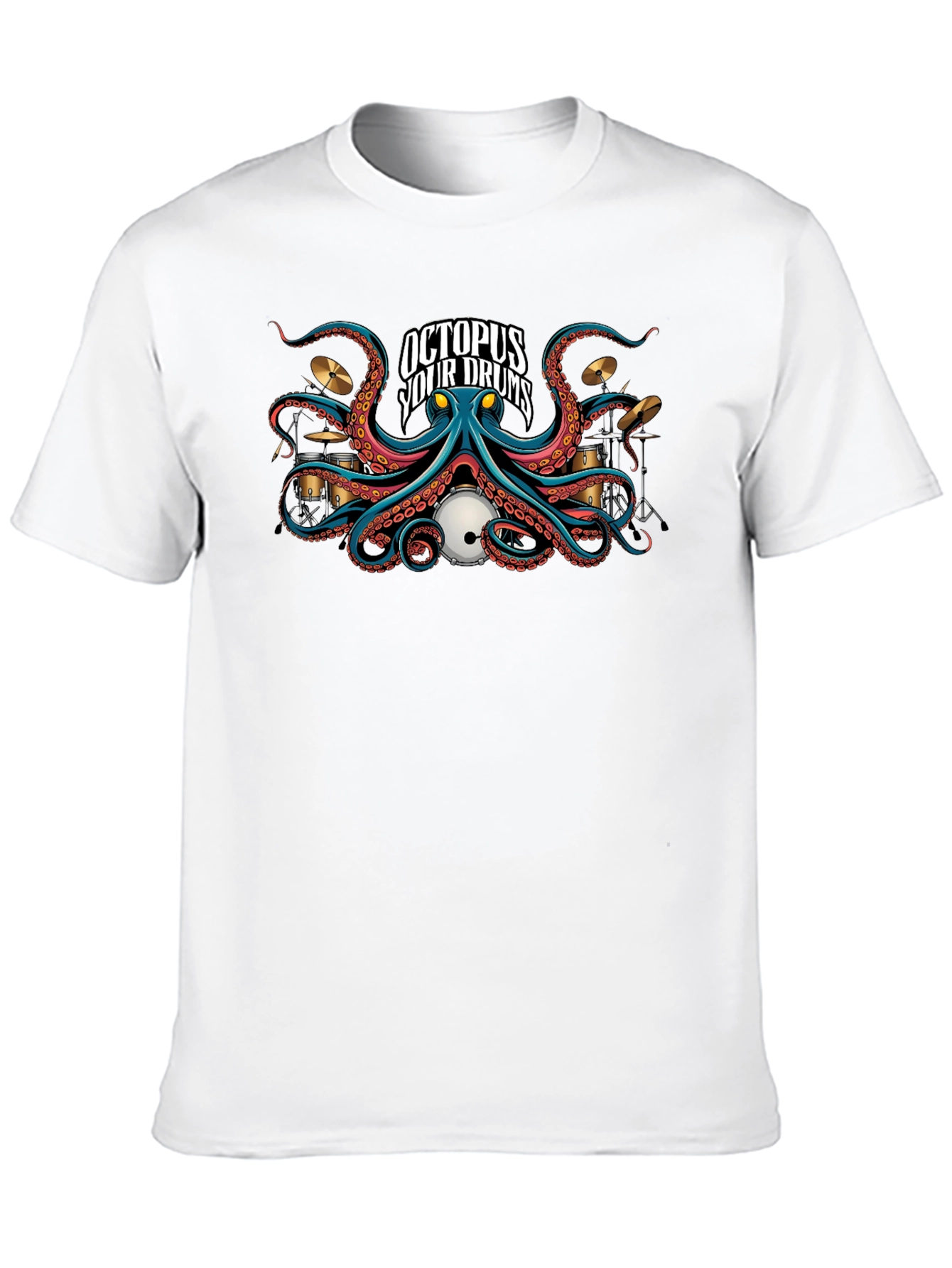 Octopus Your Drums Graphic T-Shirt
