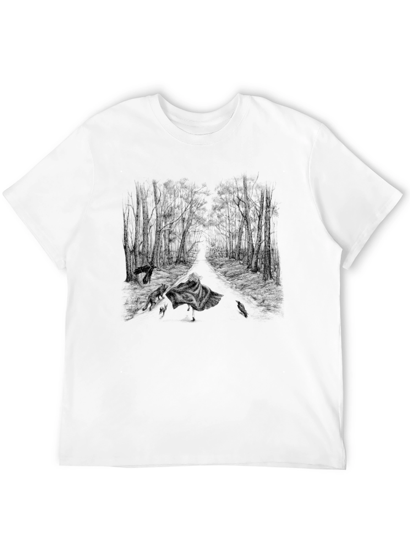 Dark Forest Graphic Tee - Unisex Black T-Shirt