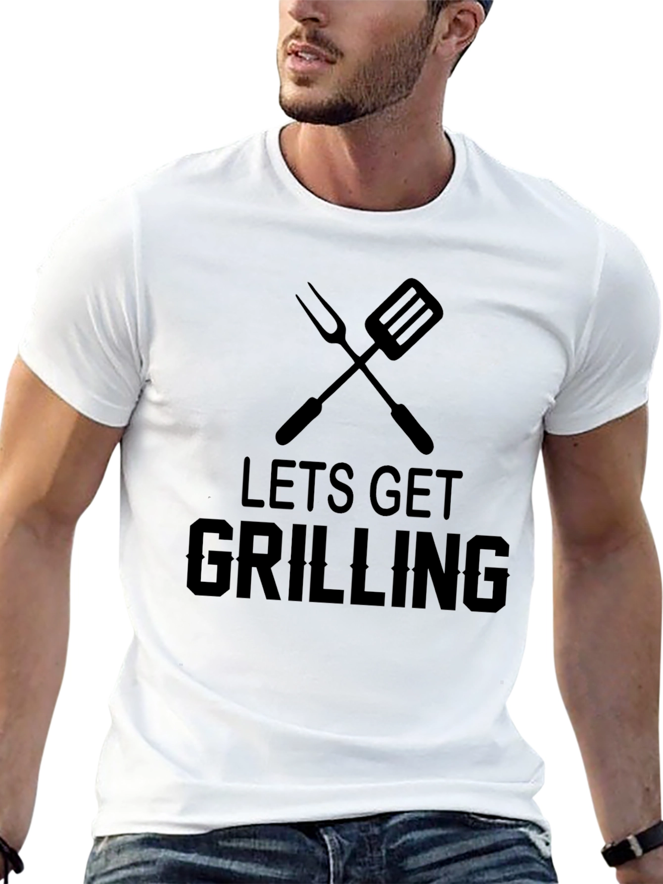 Lets Get Grilling Black T-Shirt