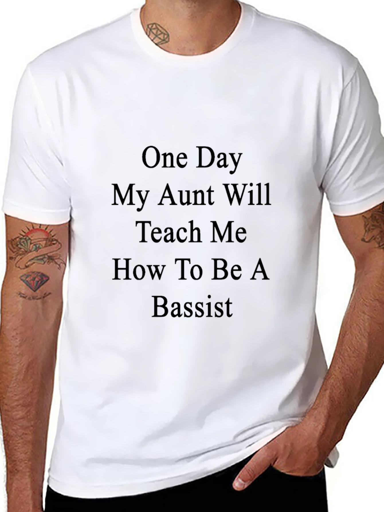 Funny Aunt Bassist T-Shirt