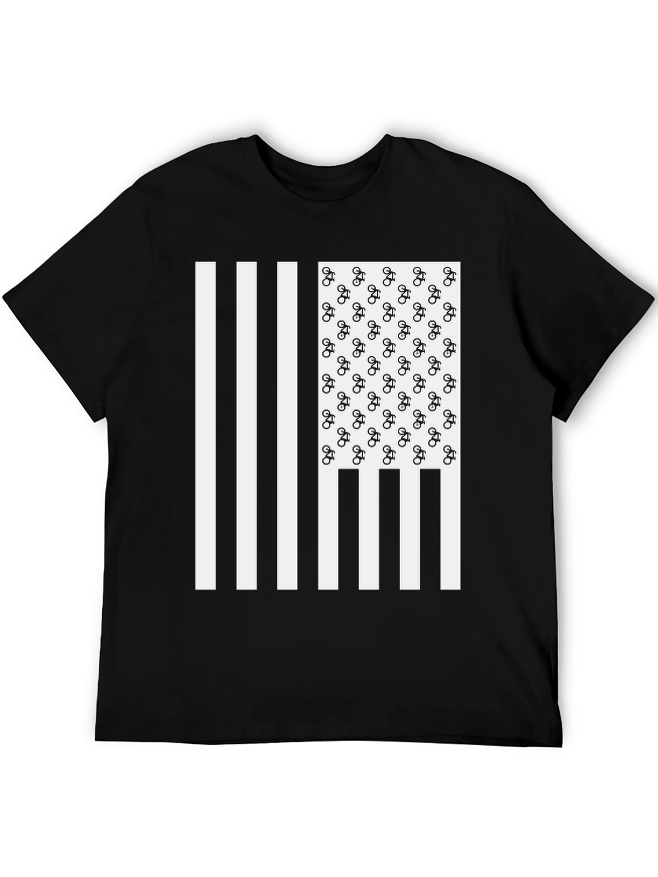 American Flag Bike T-Shirt
