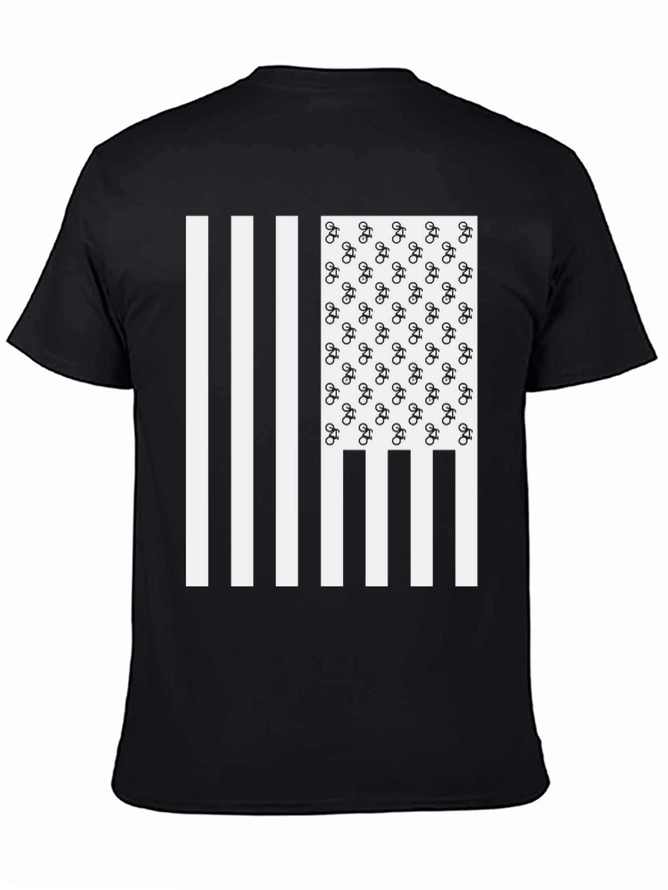 American Flag Bike T-Shirt