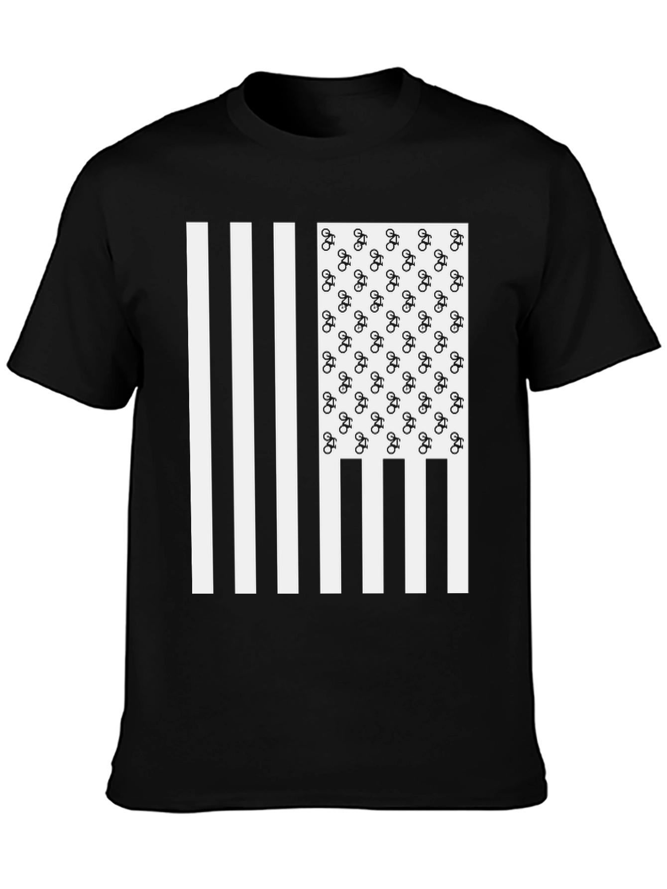 American Flag Bike T-Shirt