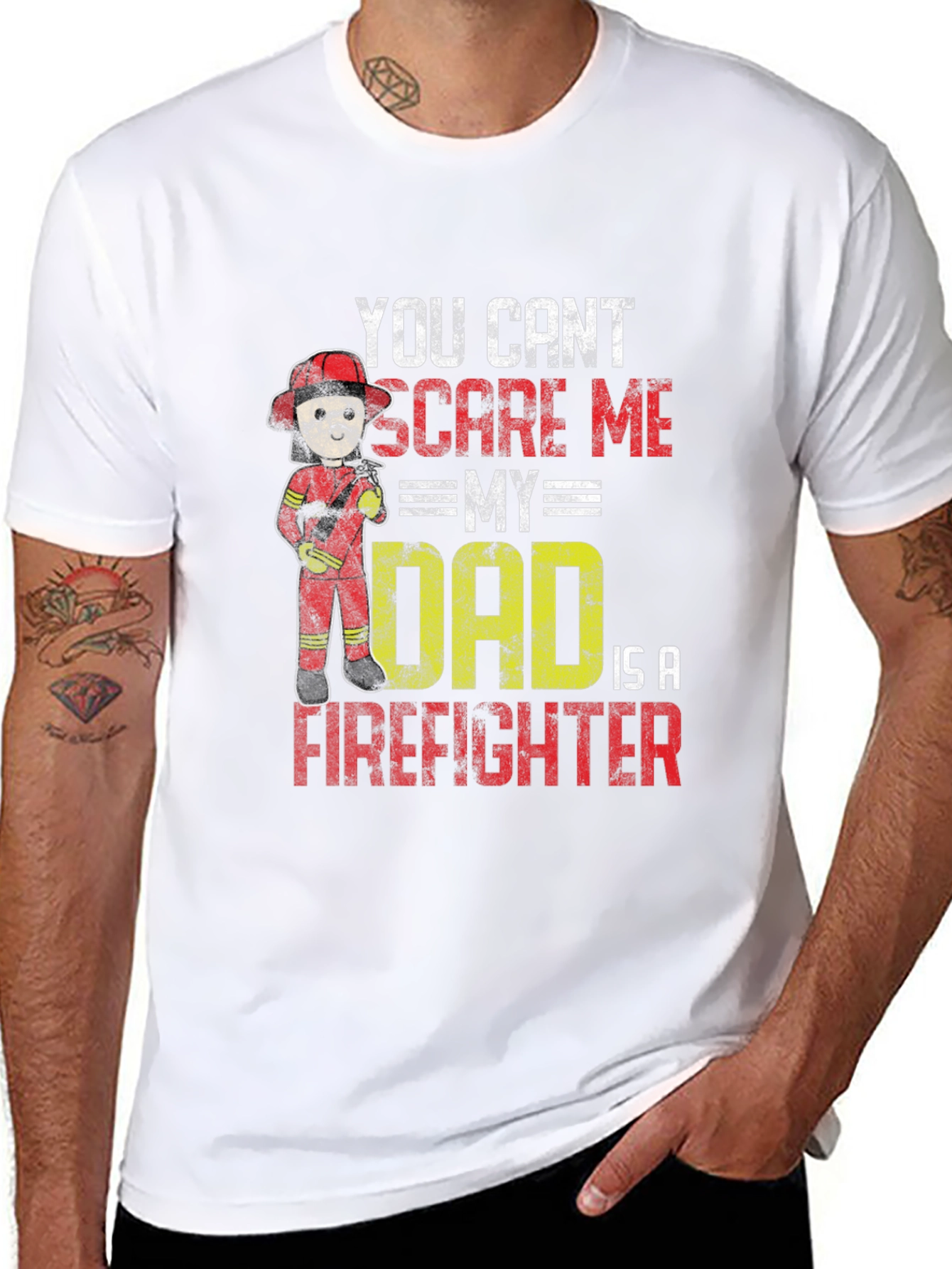 Firefighter Dad Graphic Tee - Humor & Pride
