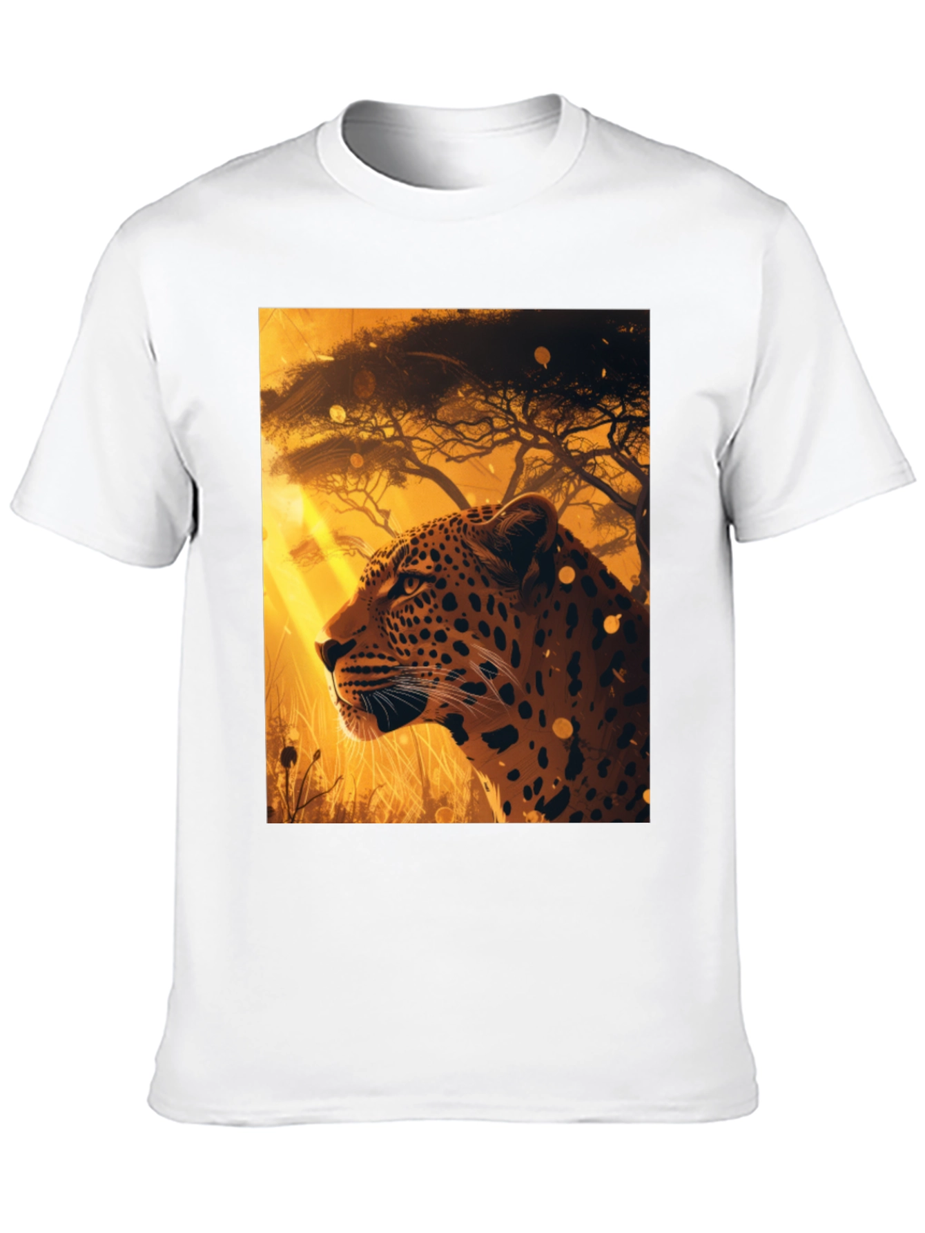 Leopard Graphic Tee - Wildlife Print