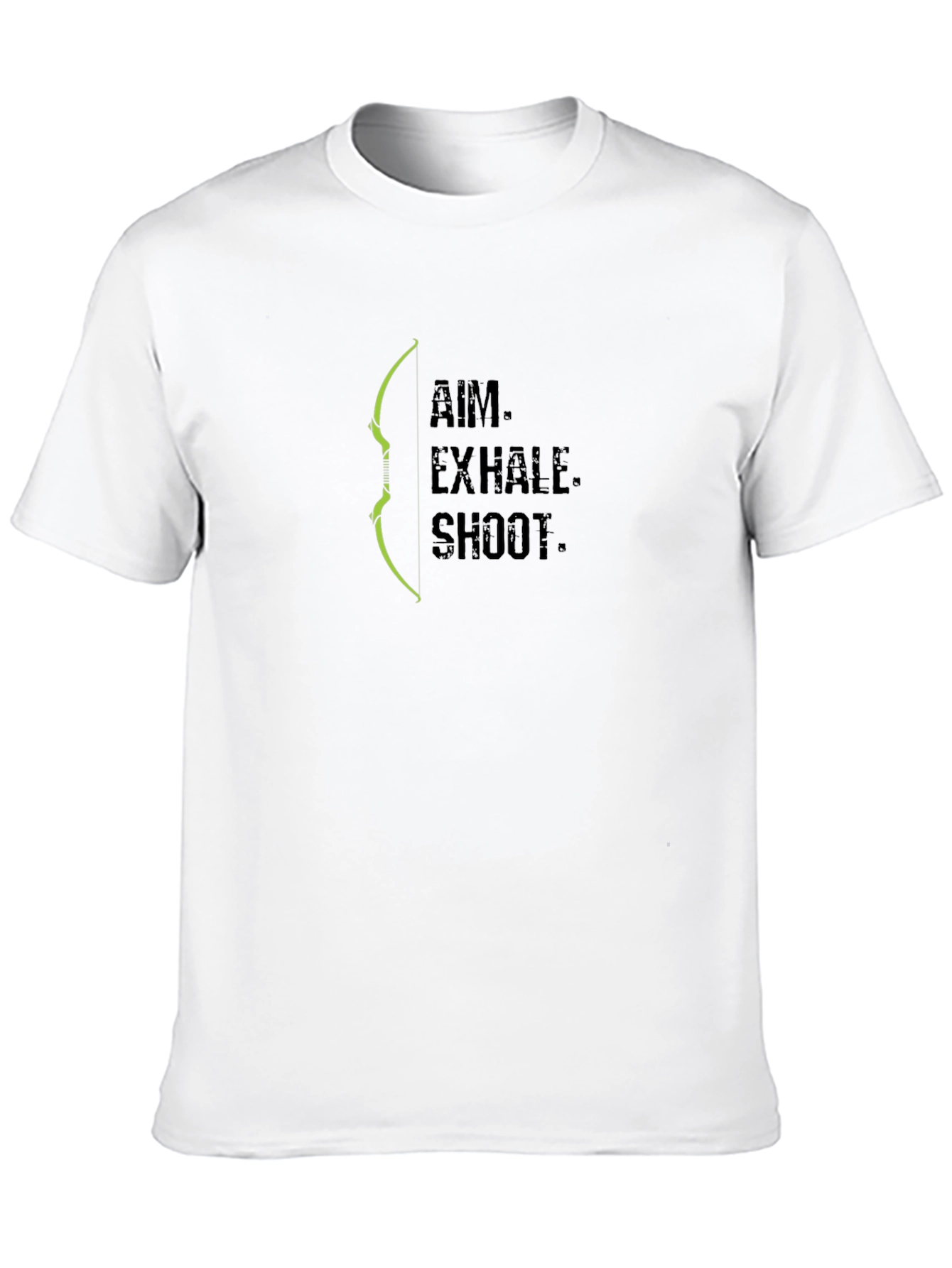 Archery Aim Exhale Shoot Black T-Shirt