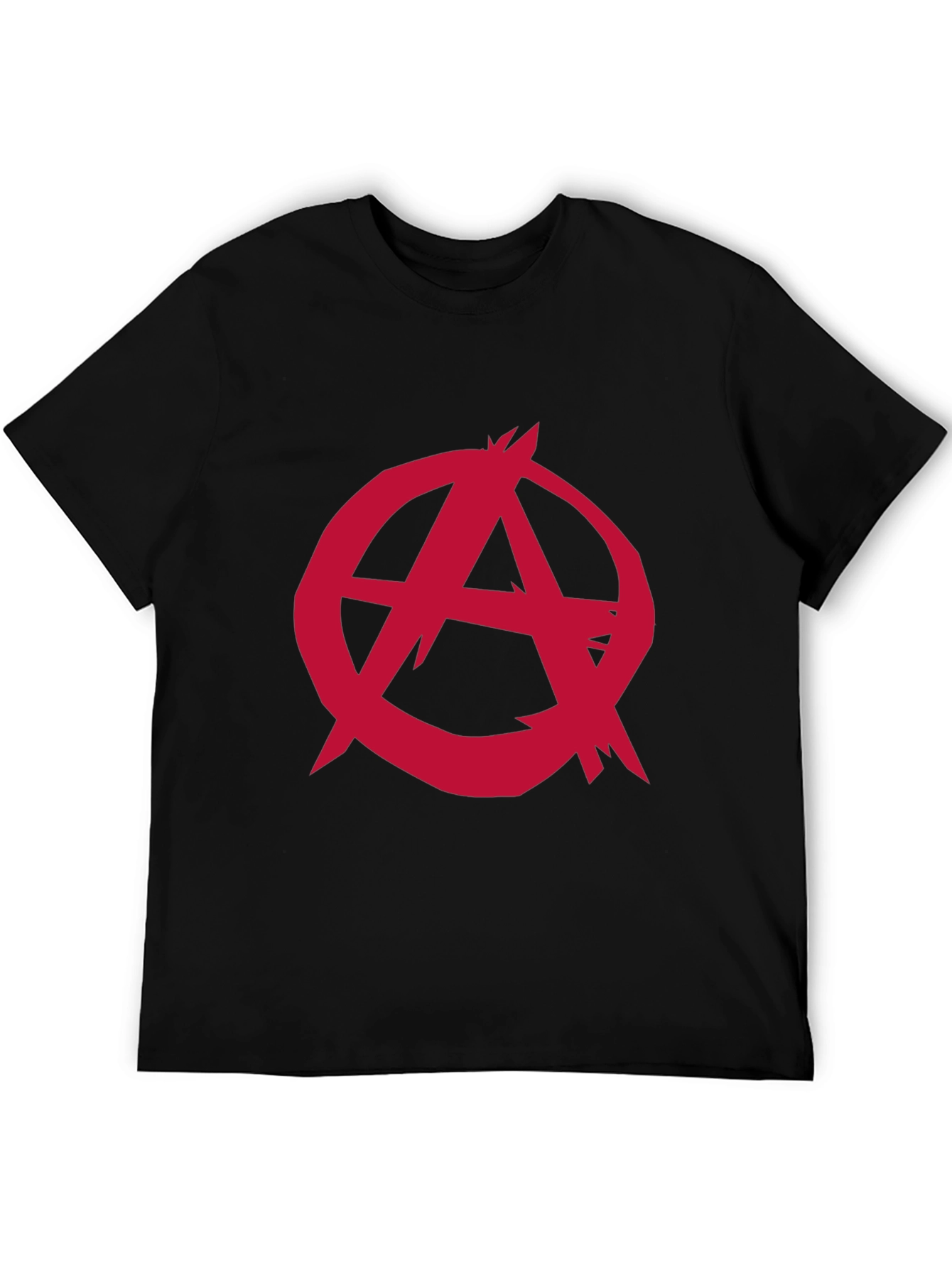 Anarchy Symbol Graphic Tee - Black Cotton