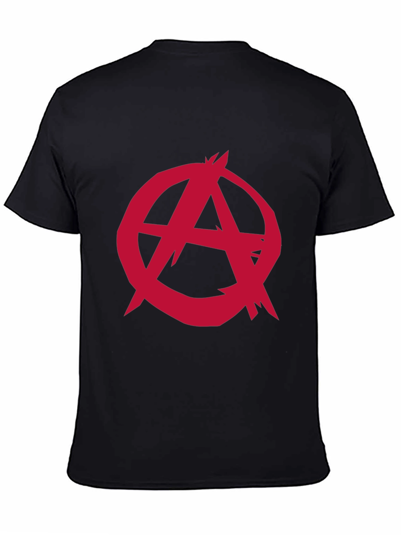 Anarchy Symbol Graphic Tee - Black Cotton