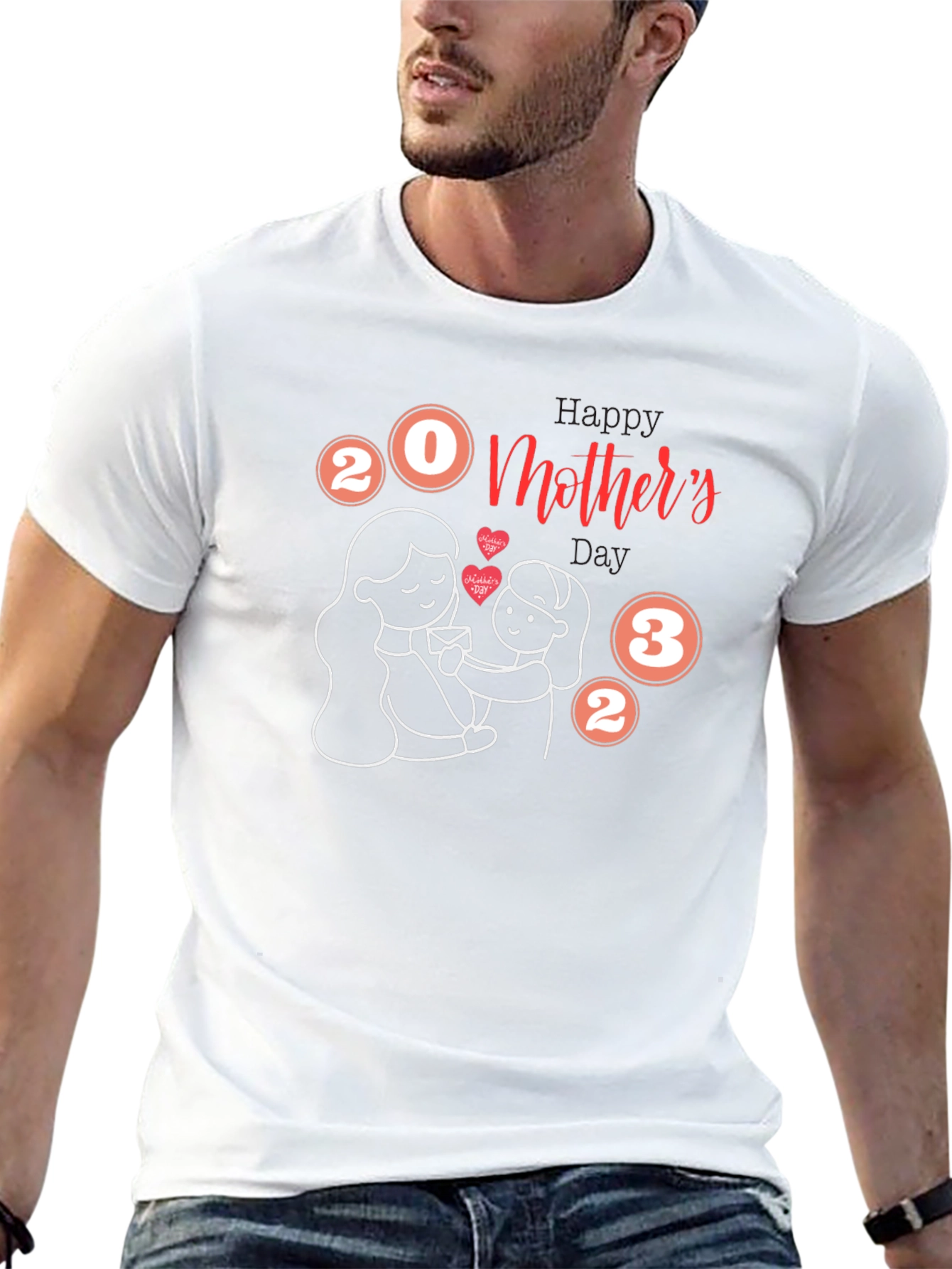 Happy Mothers Day 2023 Black T-Shirt