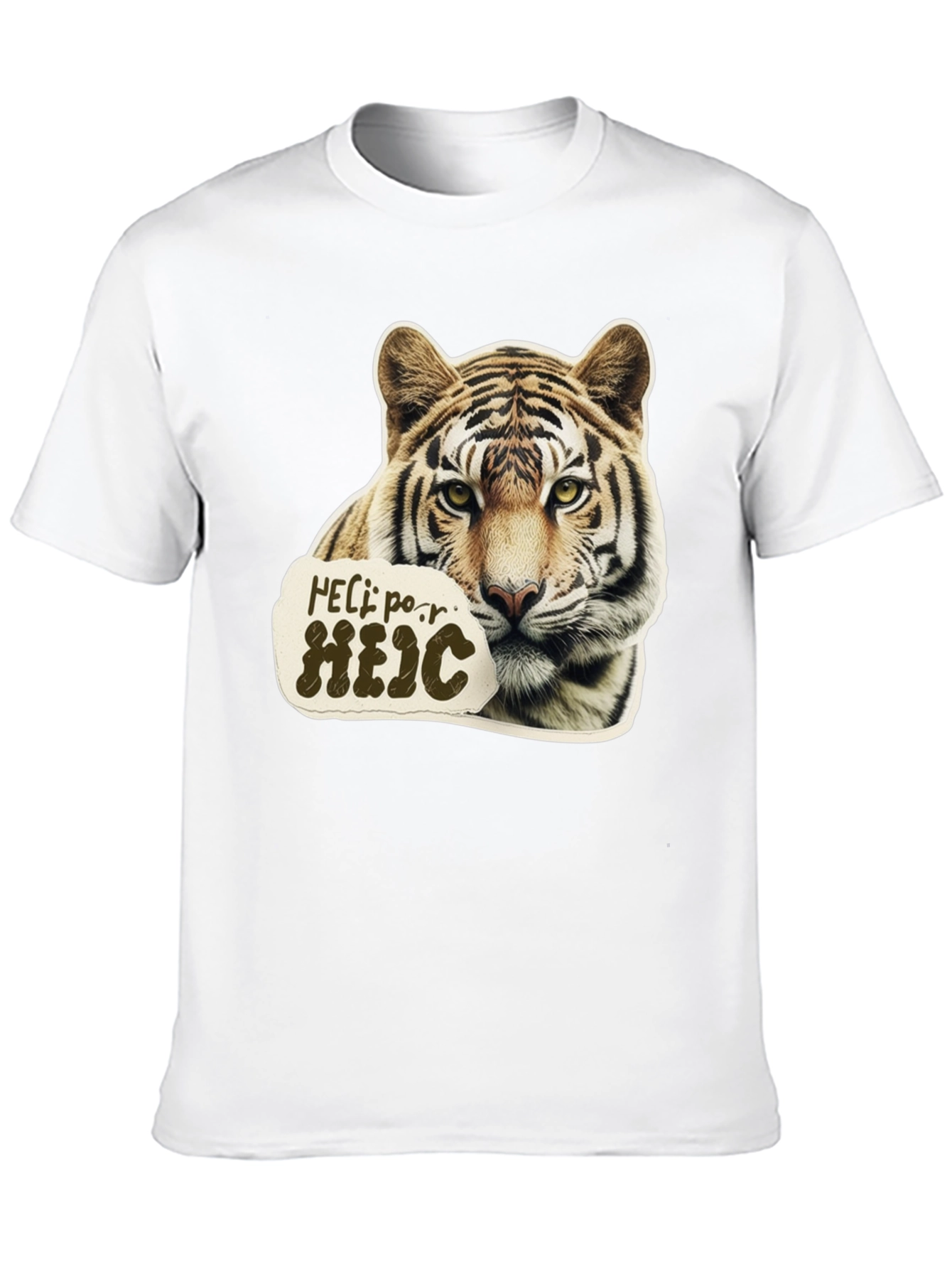 Tiger Graphic Tee - Unique Animal Print Shirt