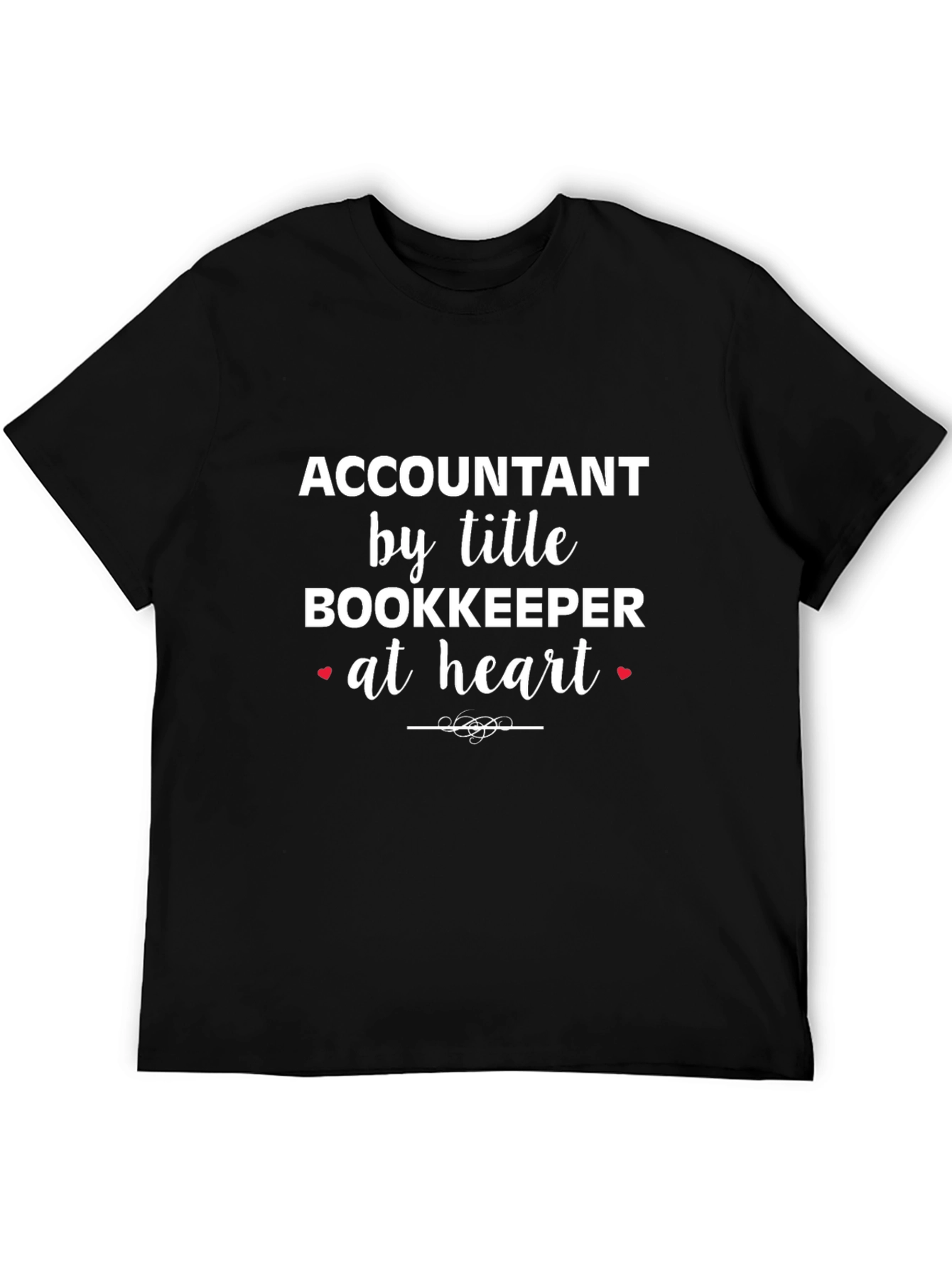 Accountant Bookkeeper Heart T-Shirt