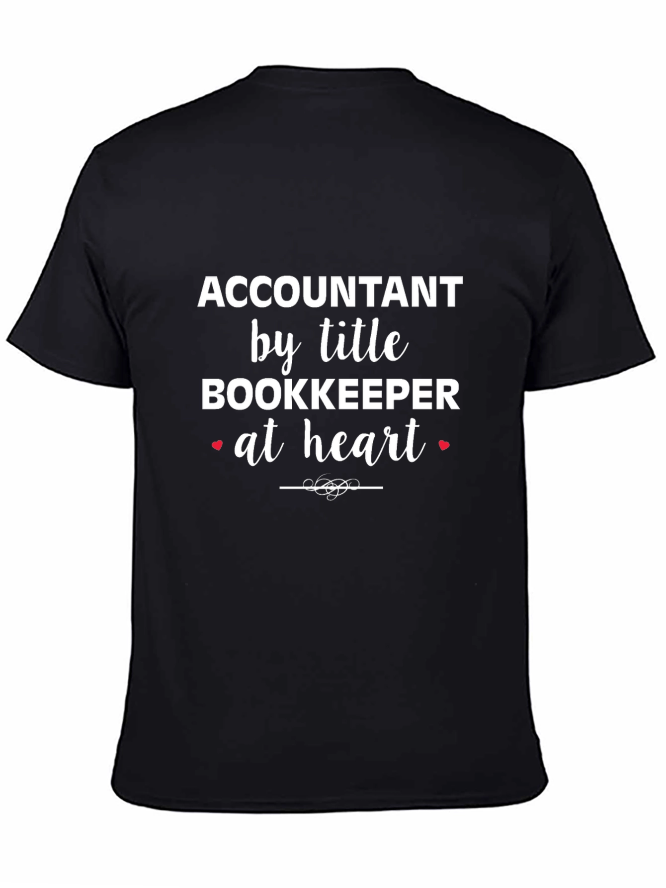 Accountant Bookkeeper Heart T-Shirt
