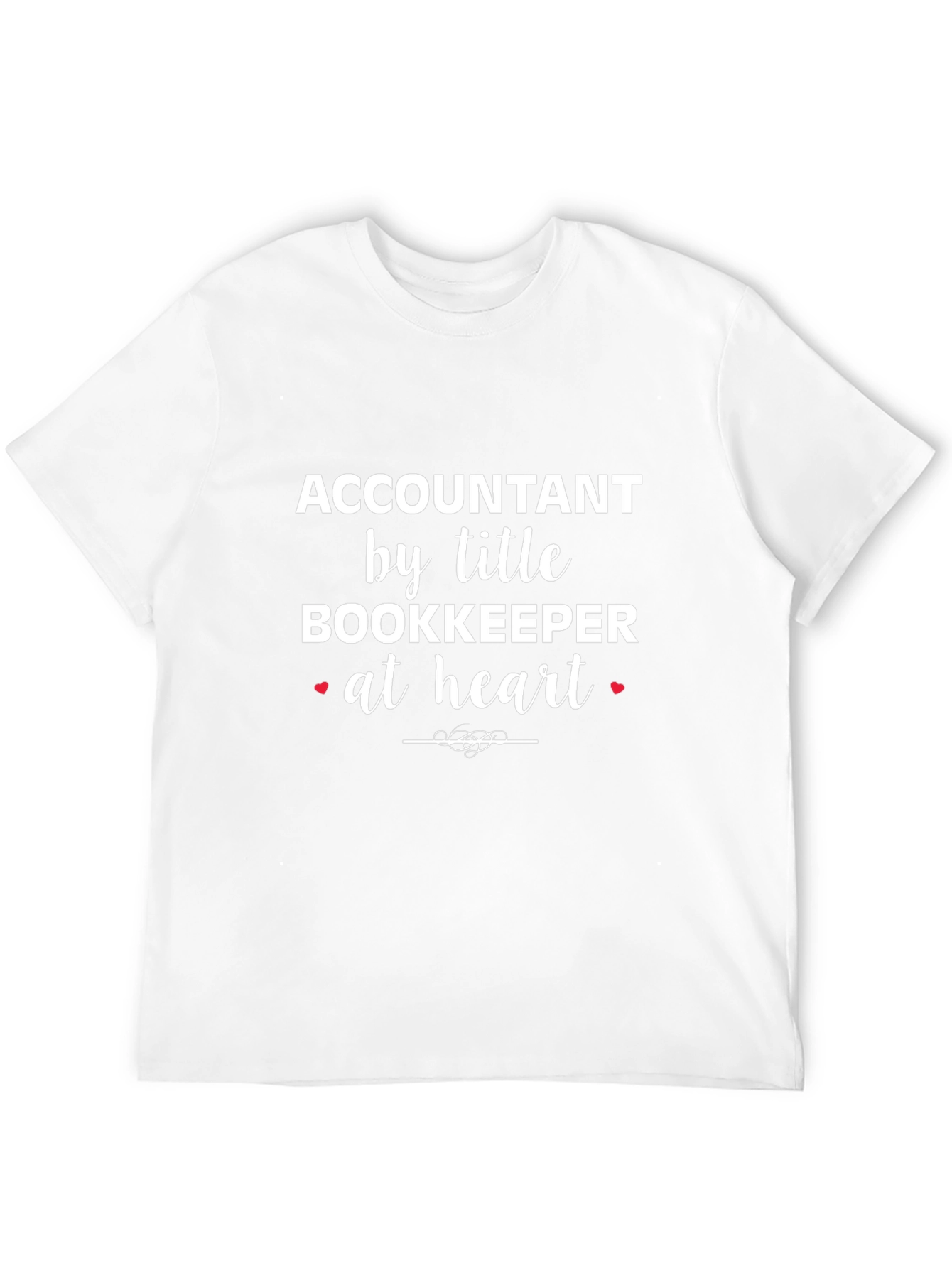 Accountant Bookkeeper Heart T-Shirt