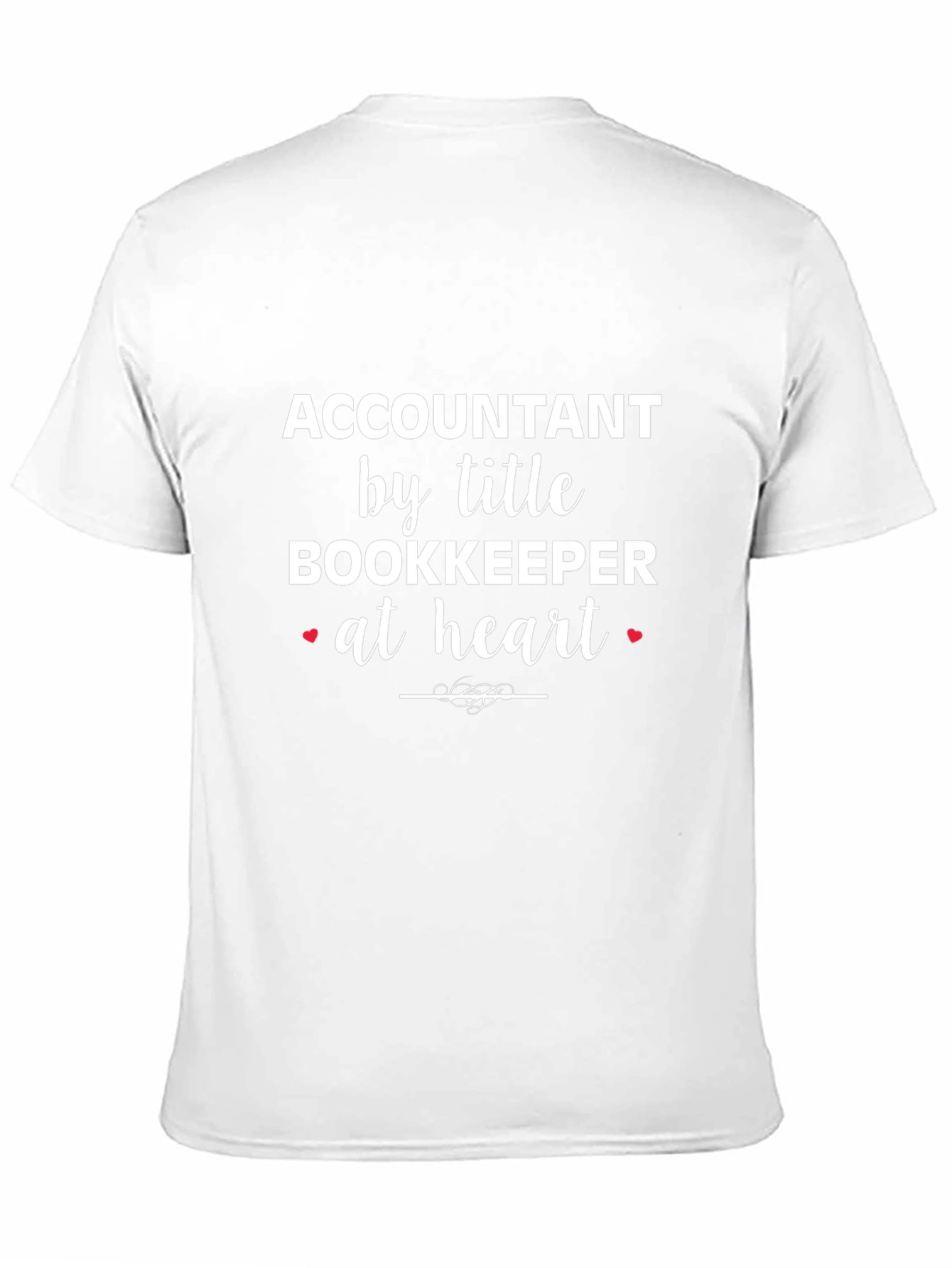 Accountant Bookkeeper Heart T-Shirt