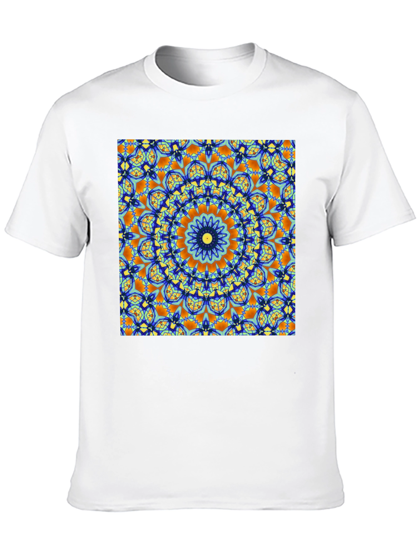 Mandala Art Print Black T-Shirt