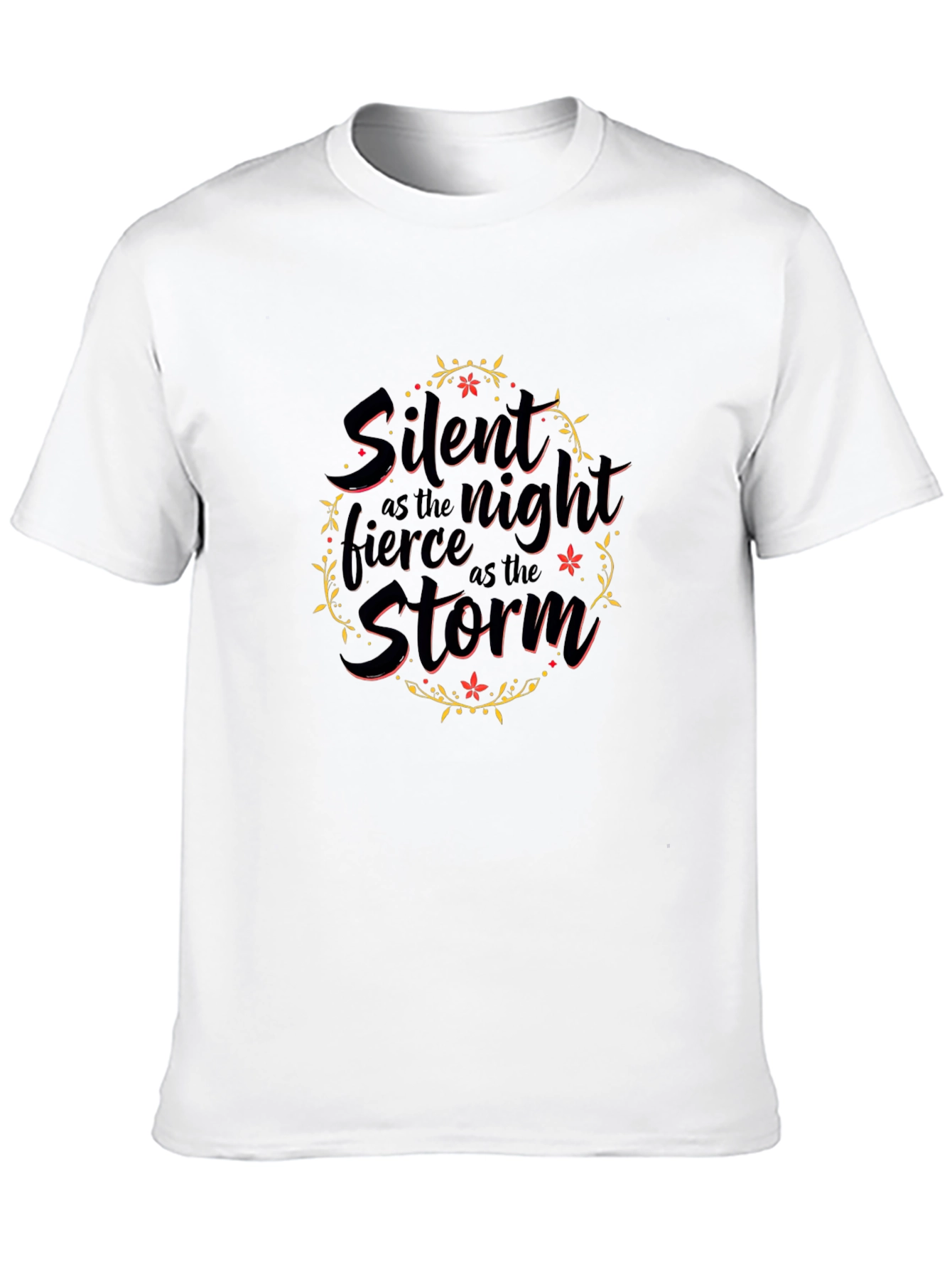 Silent Night Fierce Storm Black T-Shirt
