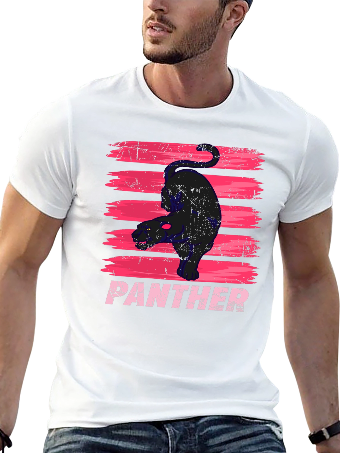 Black Panther Graphic Tee - Stylish Mens T-Shirt