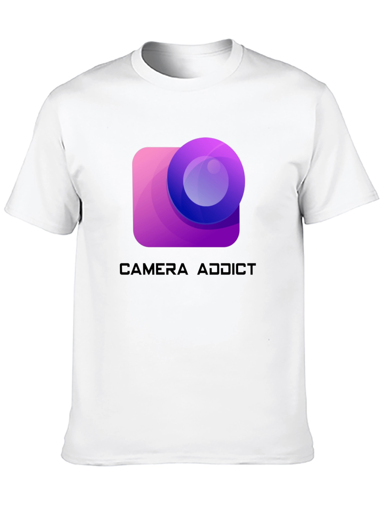 Camera Addict Graphic T-Shirt - Photography Lover Tee