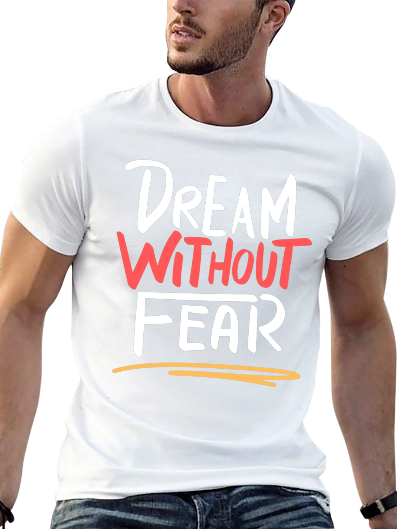 Dream Without Fear Black Graphic Tee