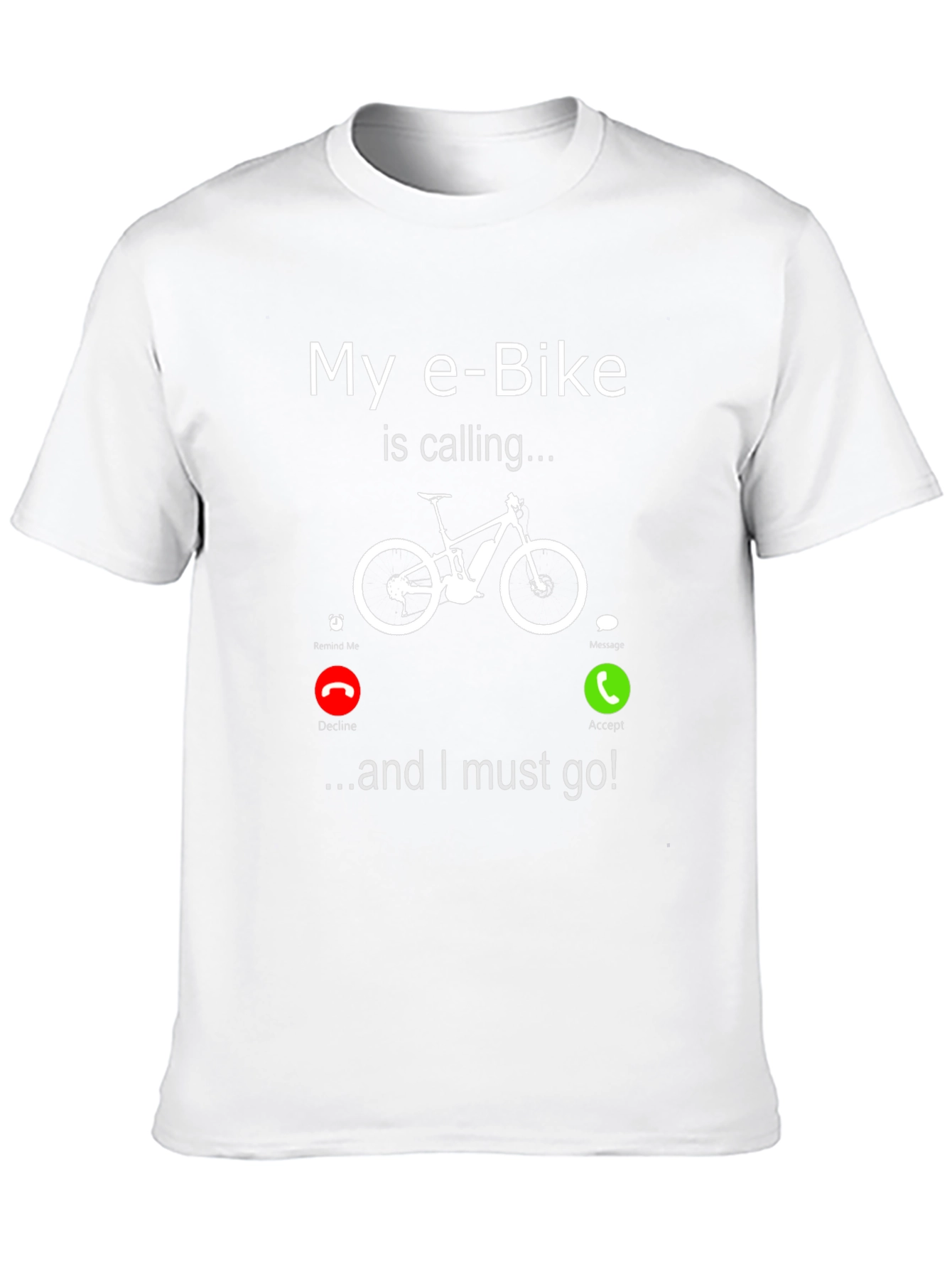 E-Bike Calling T-Shirt - Funny Bike Lover Tee
