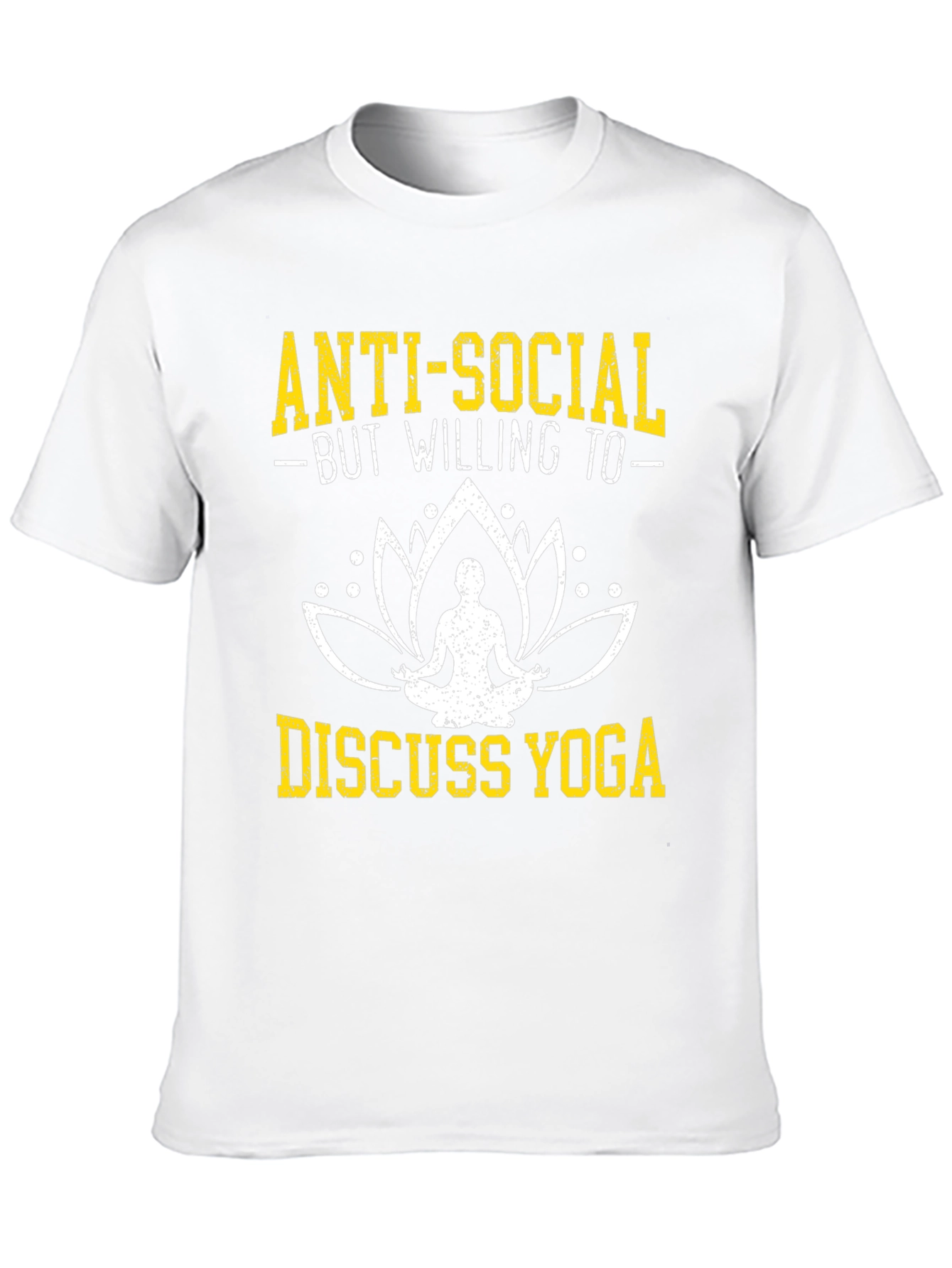Anti-Social Yoga T-Shirt - Funny Yoga Lover Tee
